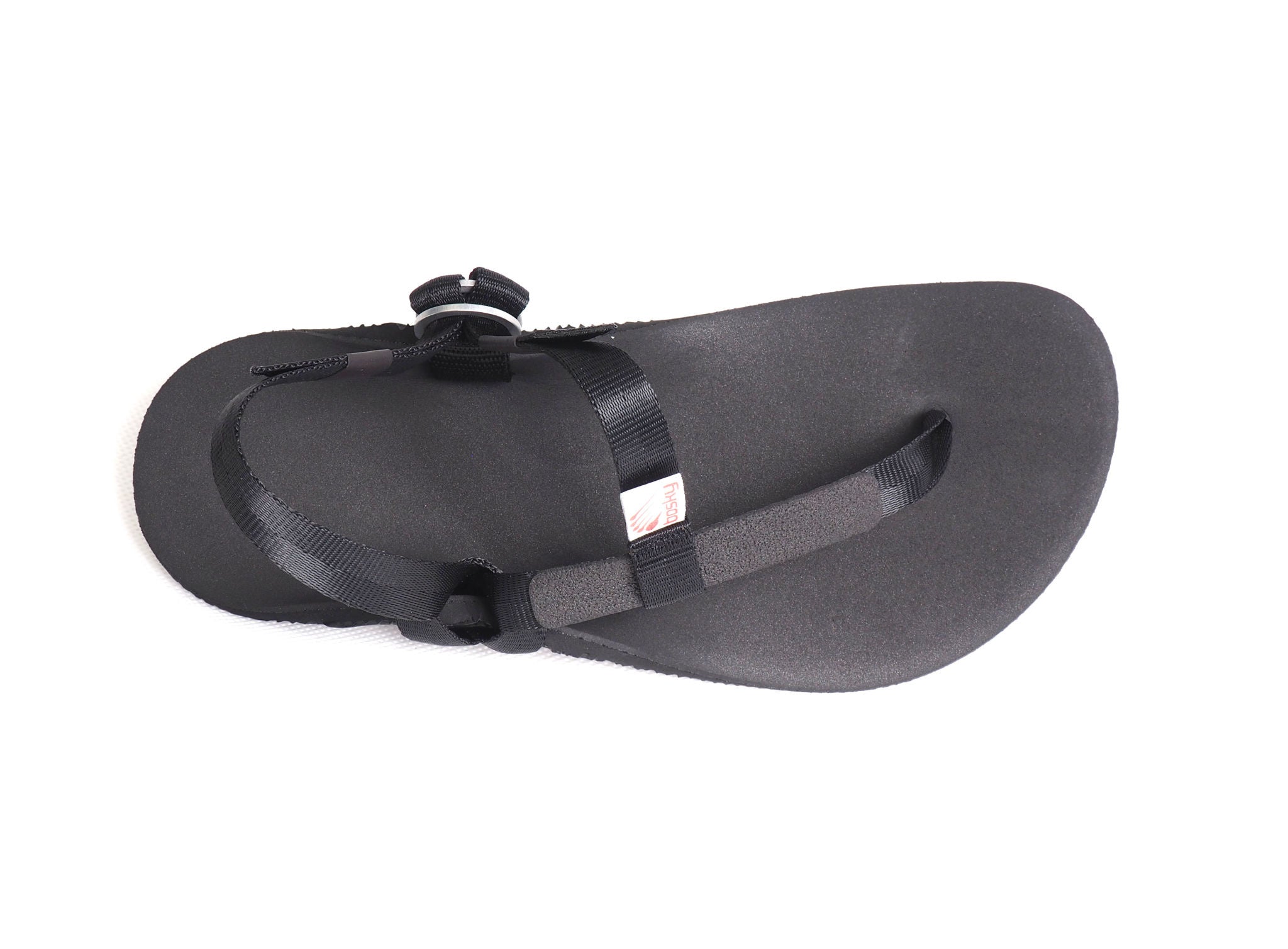 Bosky Superlight barfods sandaler til kvinder og mænd i farven black, top