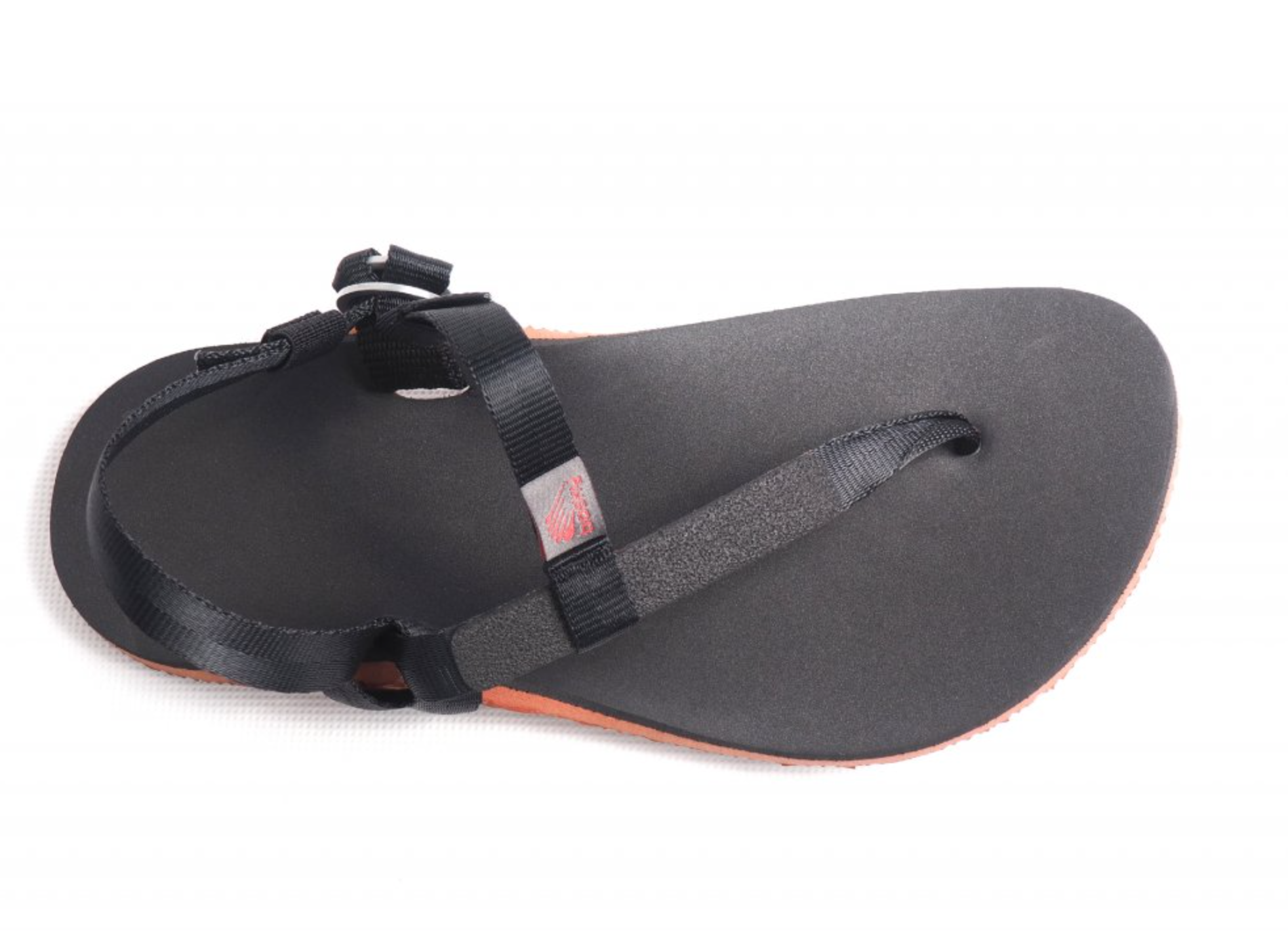 Bosky Superlight barfods sandaler til kvinder og mænd i farven red brick, top