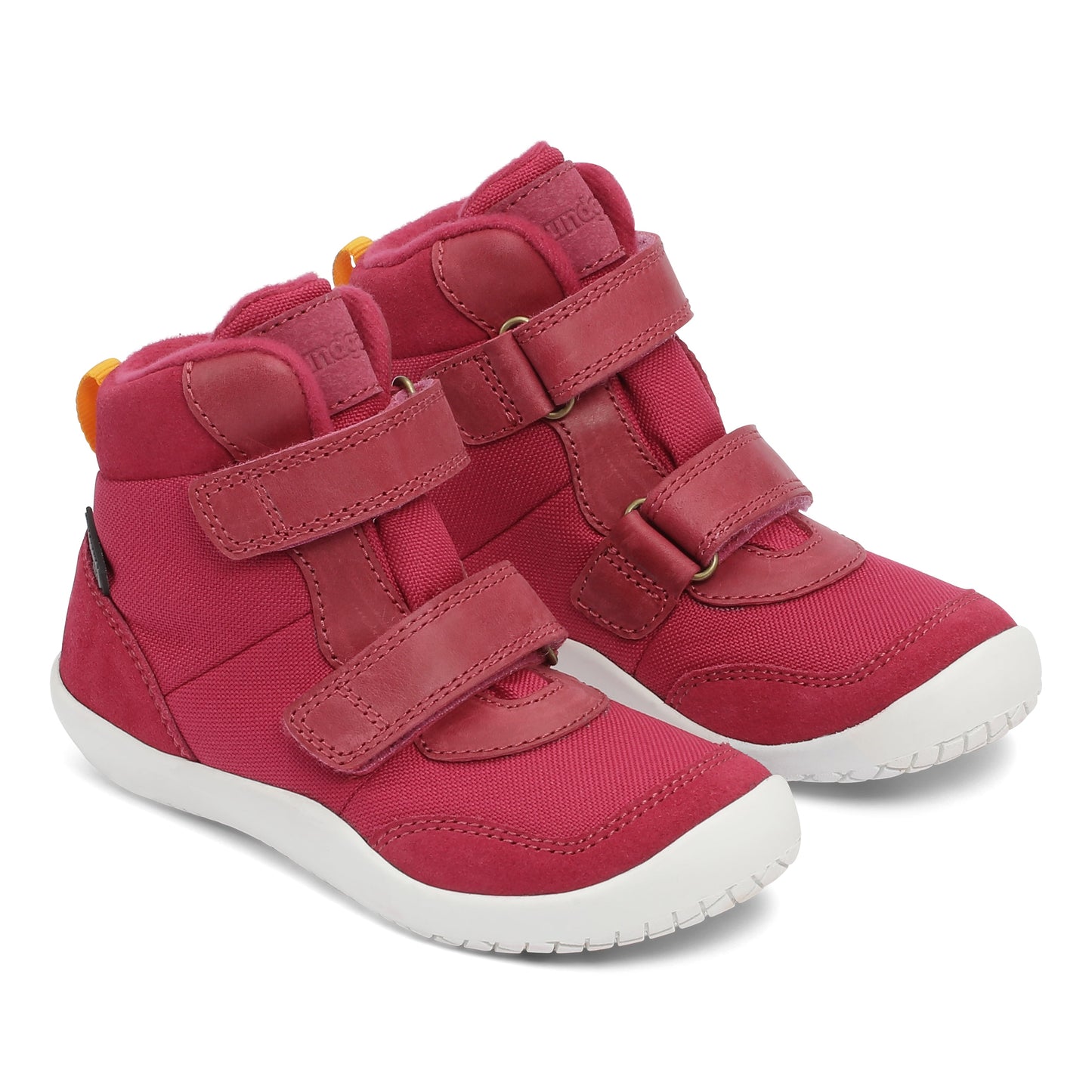 Bundgaard Birk barfods vinterstøvler til børn i farven dark pink, par