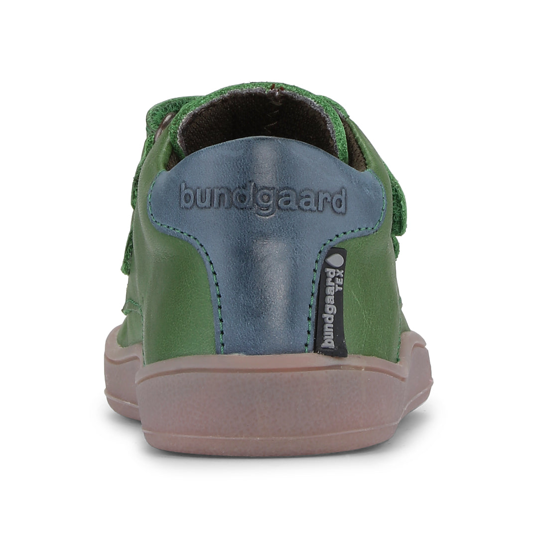 Bundgaard Blake Strap TEX barfods overgangssko til børn i farven green, bagfra