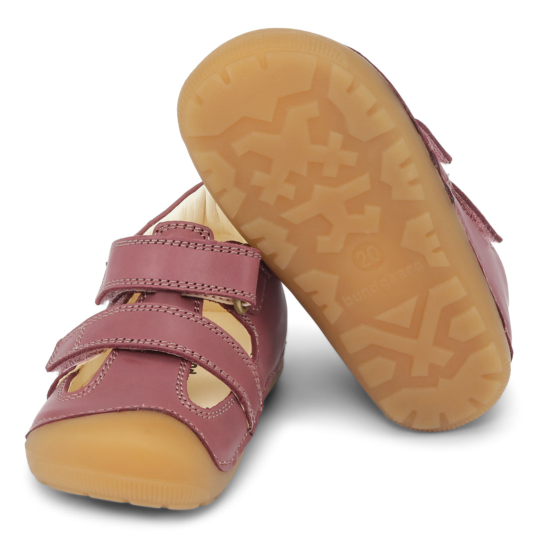 Bundgaard Petit Summer barfods sandaler til børn i farven dark rose, par