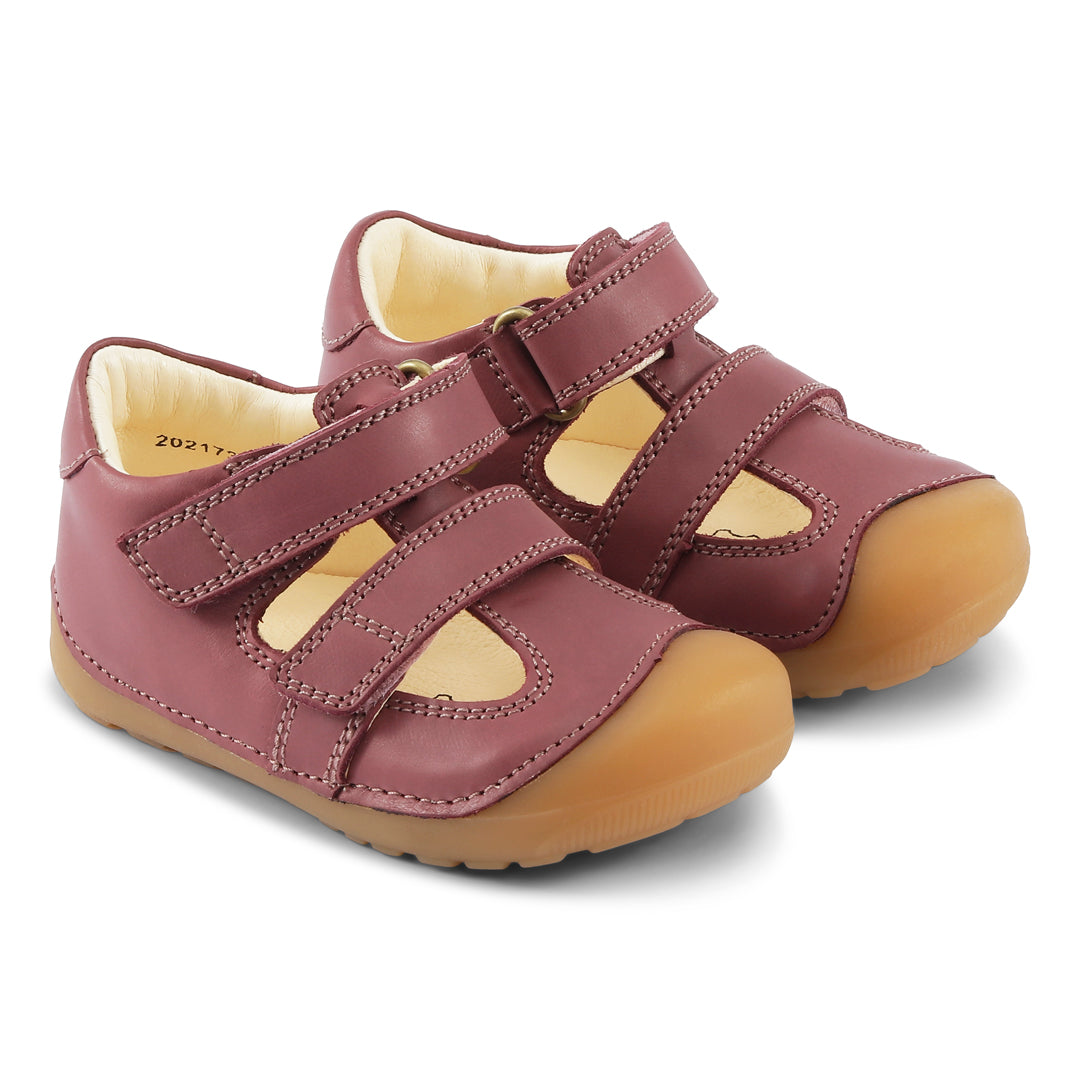 Bundgaard Petit Summer barfods sandaler til børn i farven dark rose, par