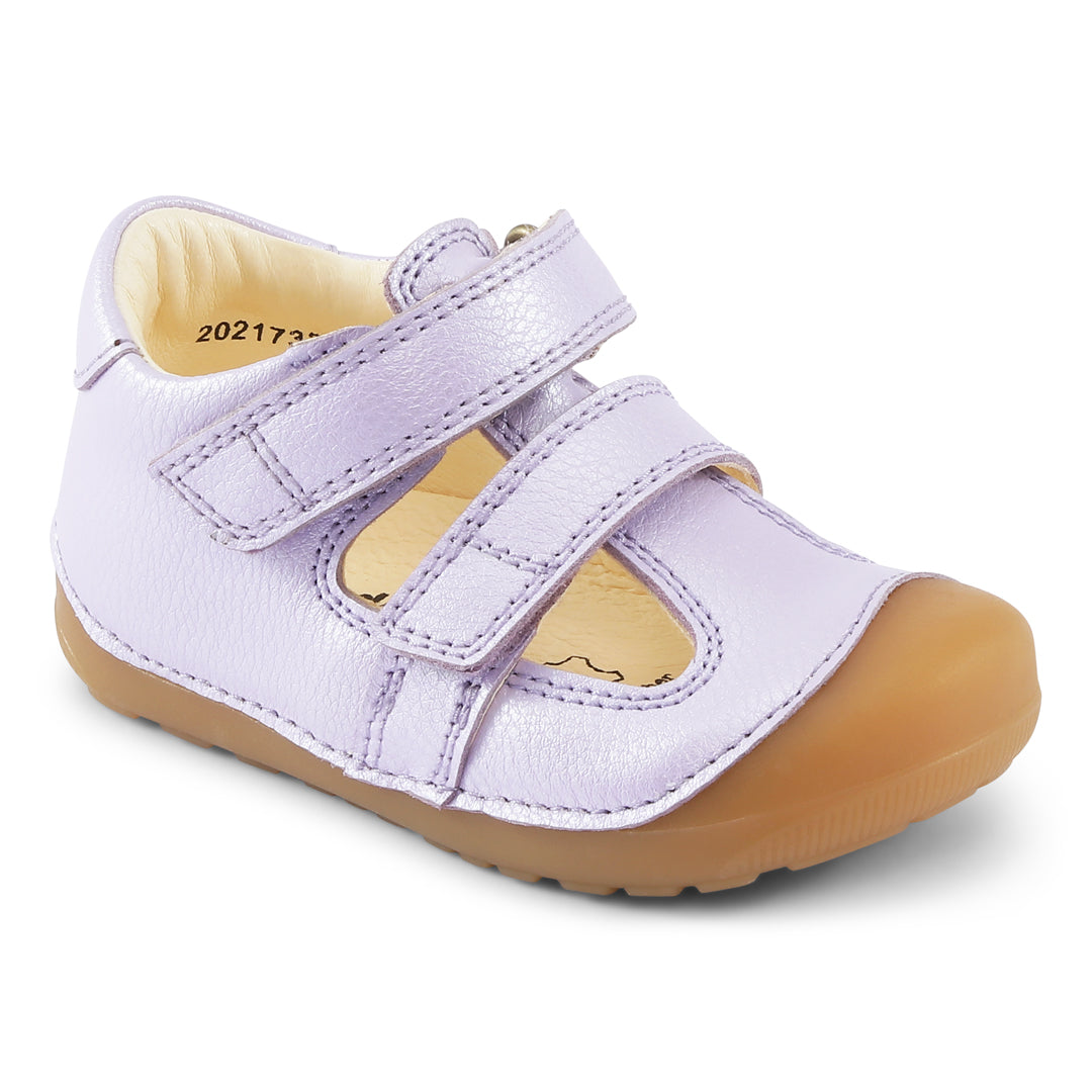 Bundgaard Petit Summer barfods sandaler til børn i farven lavender, vinklet