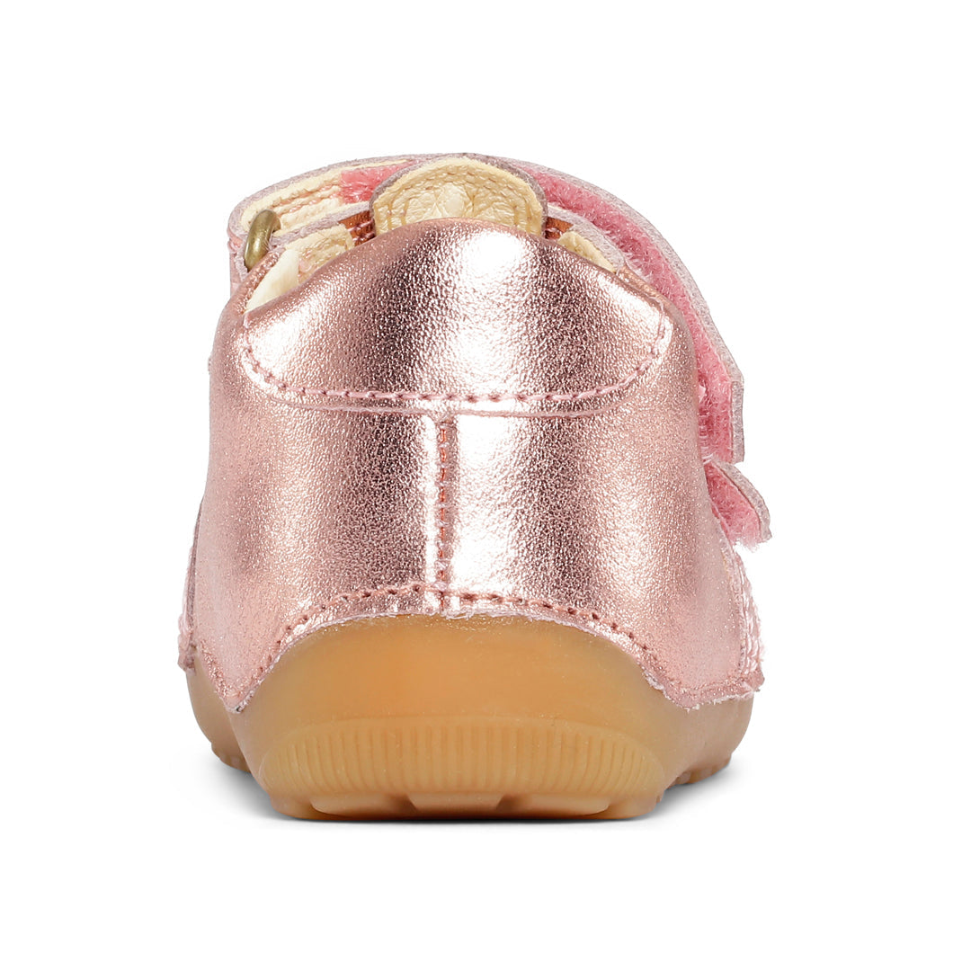 Bundgaard Petit Summer barfods sandaler til børn i farven rose gold, bagfra