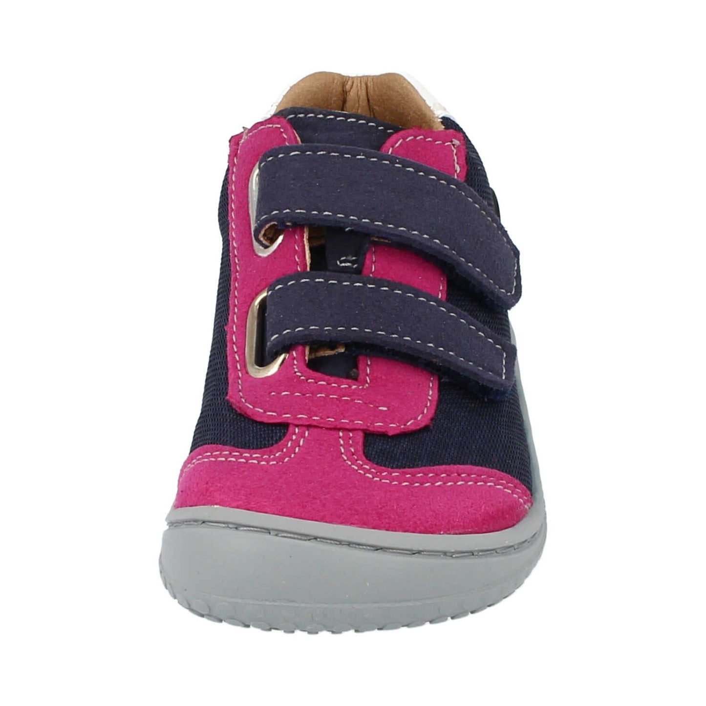 Filii Leguan "Medium" barfods sneakers til børn i farven ocean pink, forfra