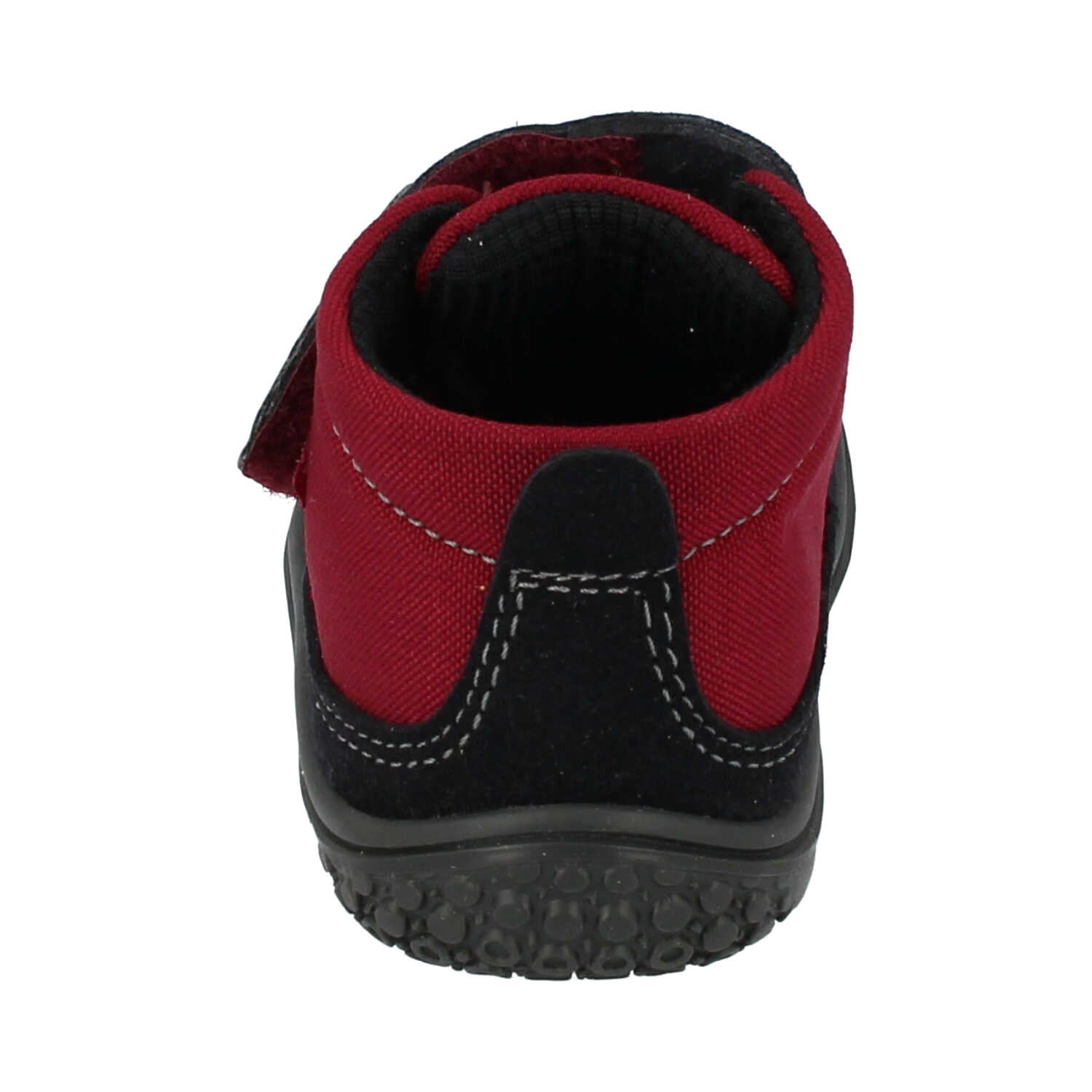 Filii Viper Velcro "Medium" barfods high sneakers til børn i farven berry, bagfra