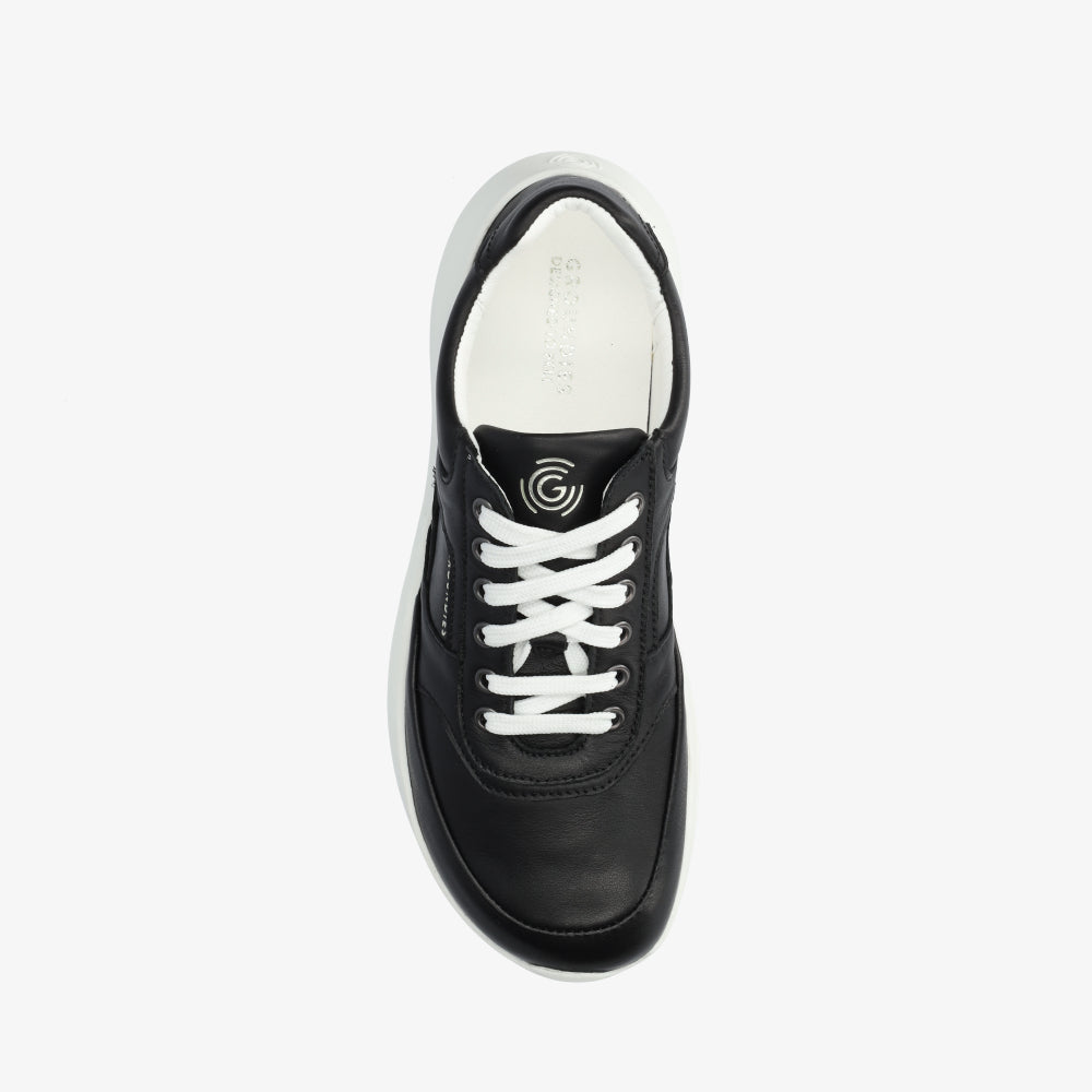 Groundies New Port Men barfods sneakers til mænd i farven black, top