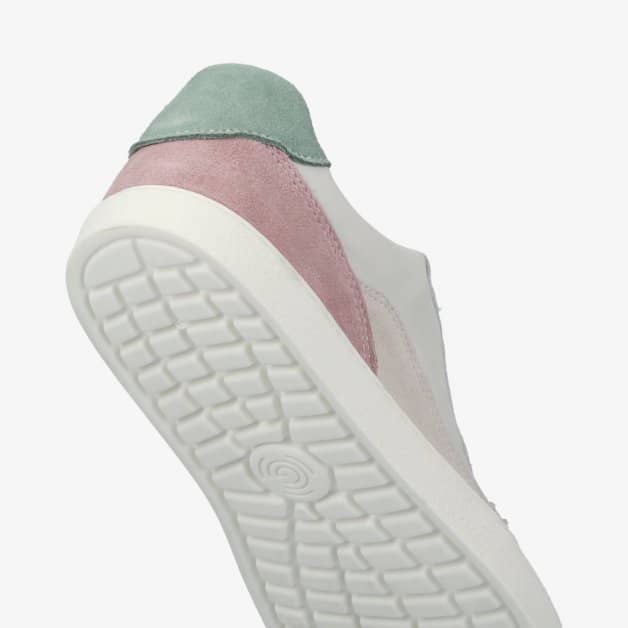 Groundies Nova Women barfods sneakers til kvinder i farven beige/pink, saal