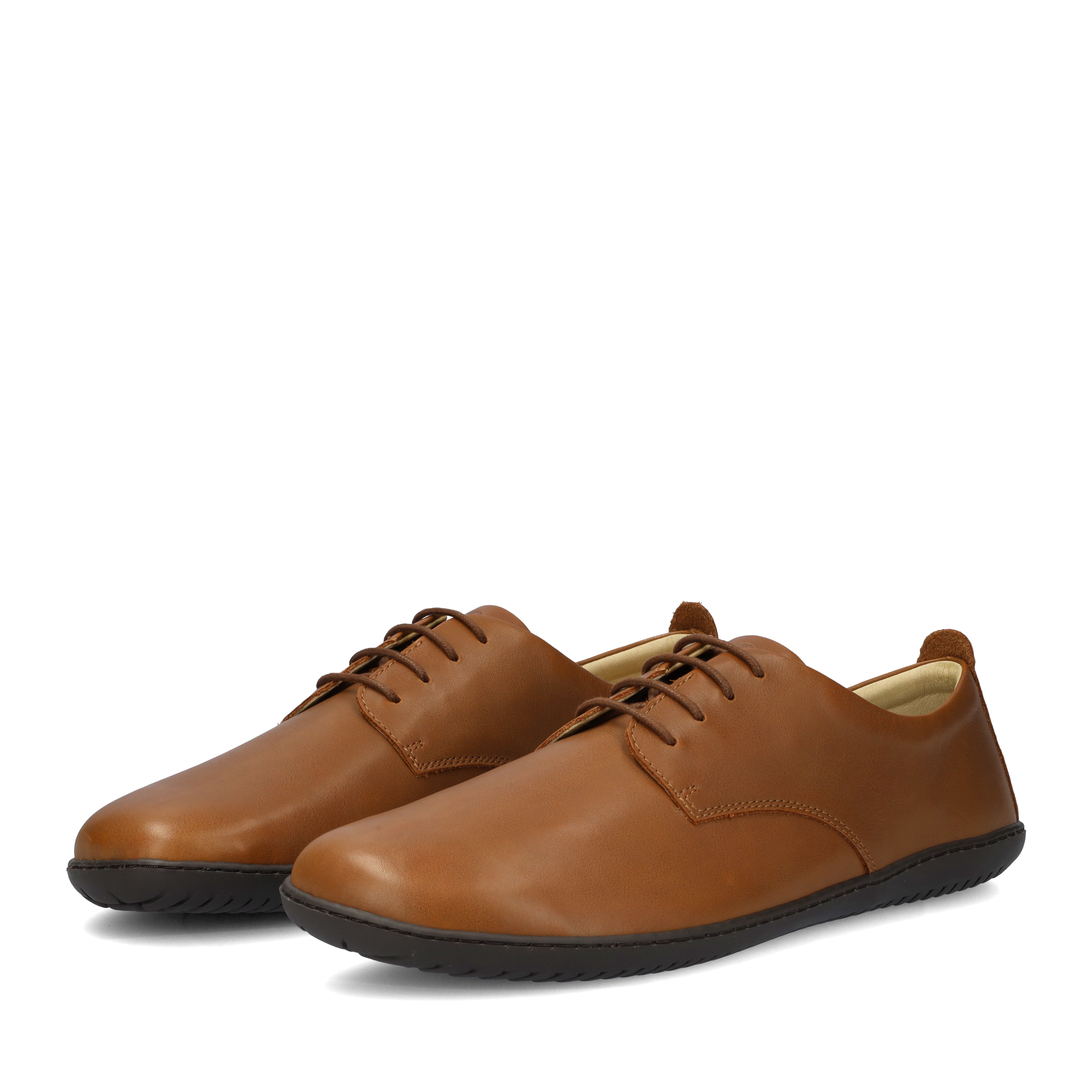 Groundies Palermo Men barfods klassisk oxford sko til mænd i farven brown, par