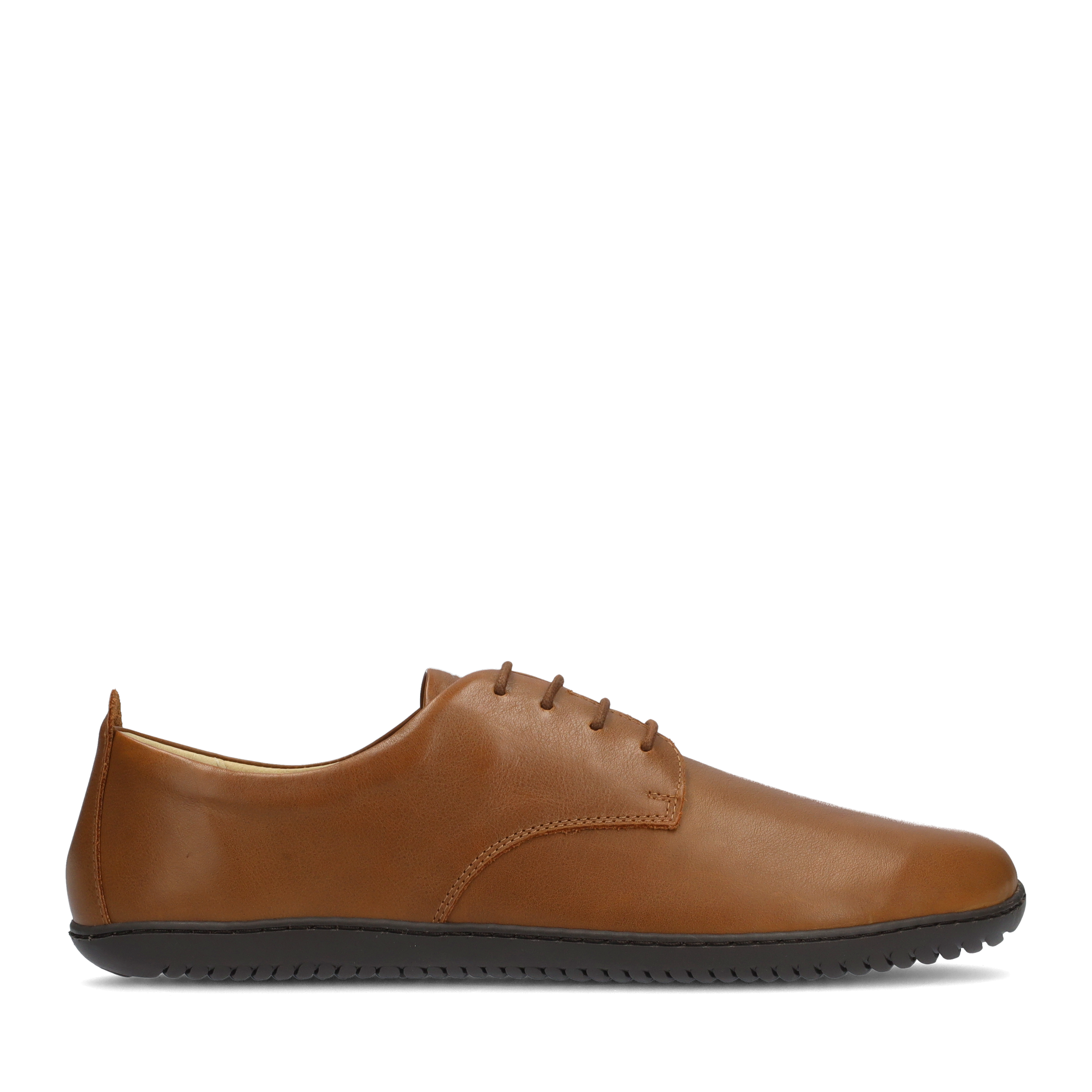 Groundies Palermo Men barfods klassisk oxford sko til mænd i farven brown, yderside