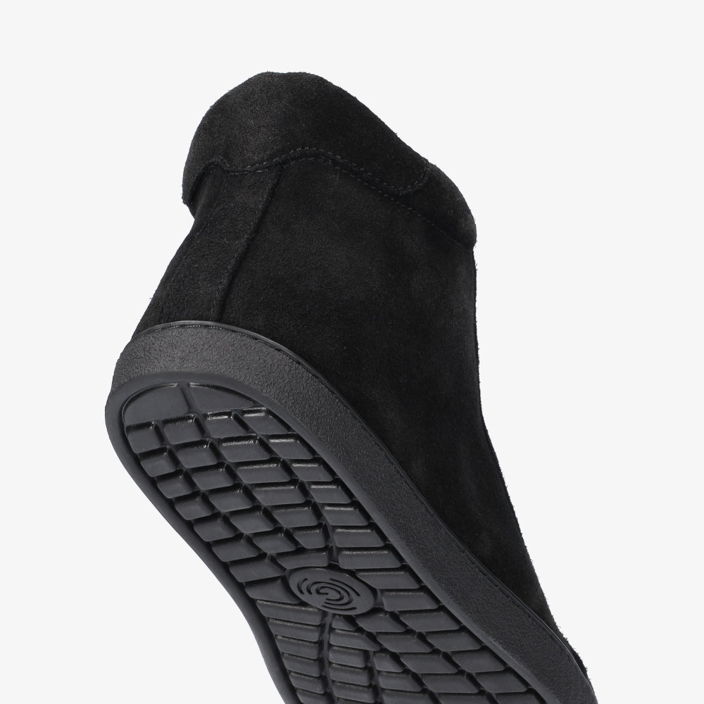 Groundies San Francisco Men barfods vinter sneakers til mænd i farven black, detalje