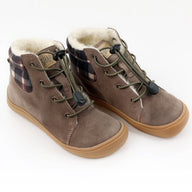 Tikki Beetle Leather barfods vinterstøvler til tumlinge i farven brown, par