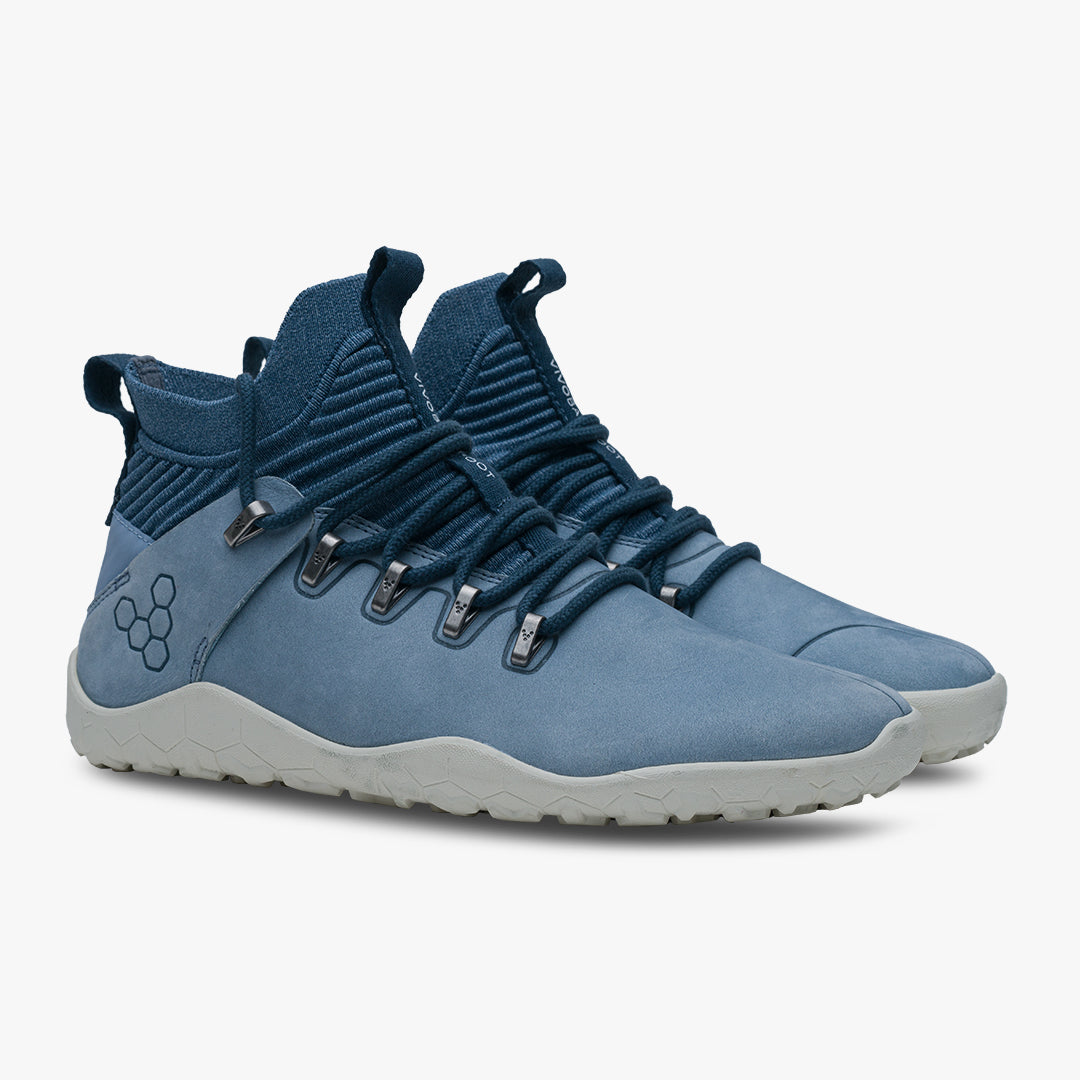 Vivobarefoot Magna FG barfods high sneakers til kvinder i farven haze blue, par