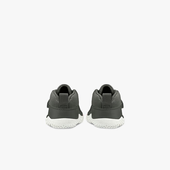 Vivobarefoot Primus Bootie II All Weather Toddlers barfods high sneakers til tumling i farven charcoal, bagfra