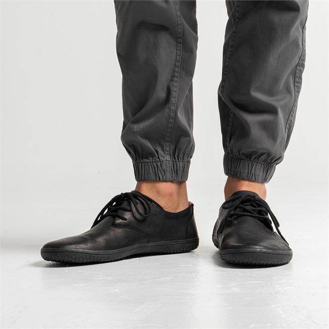 Vivobarefoot Ra II Mens barfods oxford business sko til mænd i farven all, lifestyle