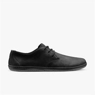 Vivobarefoot Ra II Mens barfods oxford business sko til mænd i farven black, yderside
