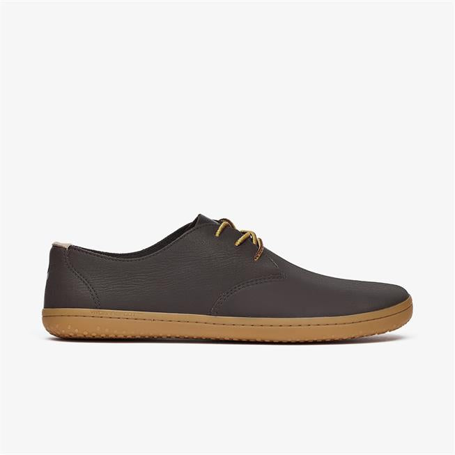 Vivobarefoot Ra II Mens barfods oxford business sko til mænd i farven brown, yderside