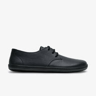 Vivobarefoot Ra III Mens barfods klassisk oxford business sko til mænd i farven obsidian, yderside