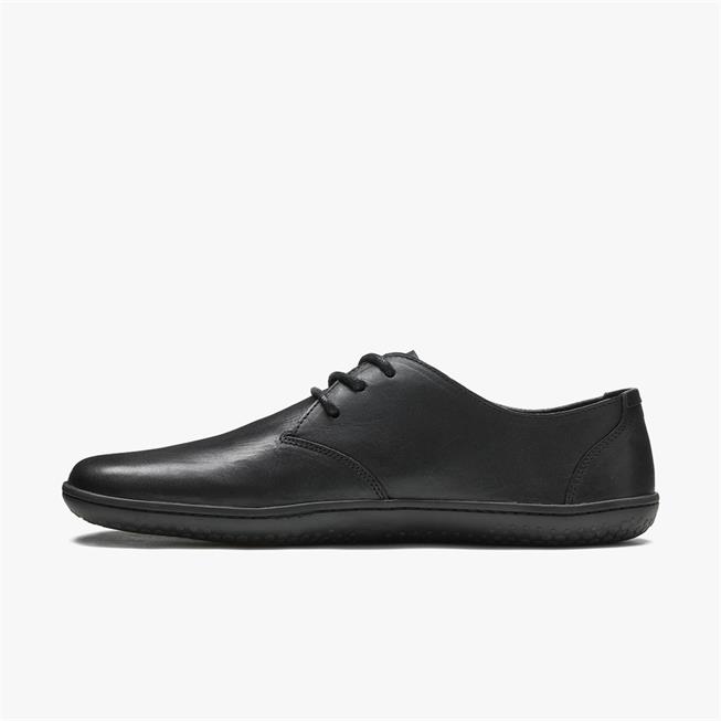 Vivobarefoot Ra Lux Mens barfods oxford business sko til mænd i farven black, inderside