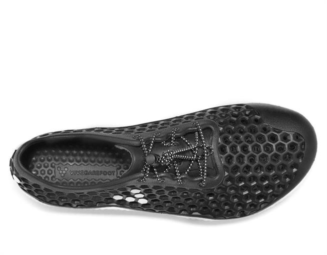 Vivobarefoot Ultra Bloom III Mens barfods vandsko/sandaler til mænd i farven obsidian black / white, top