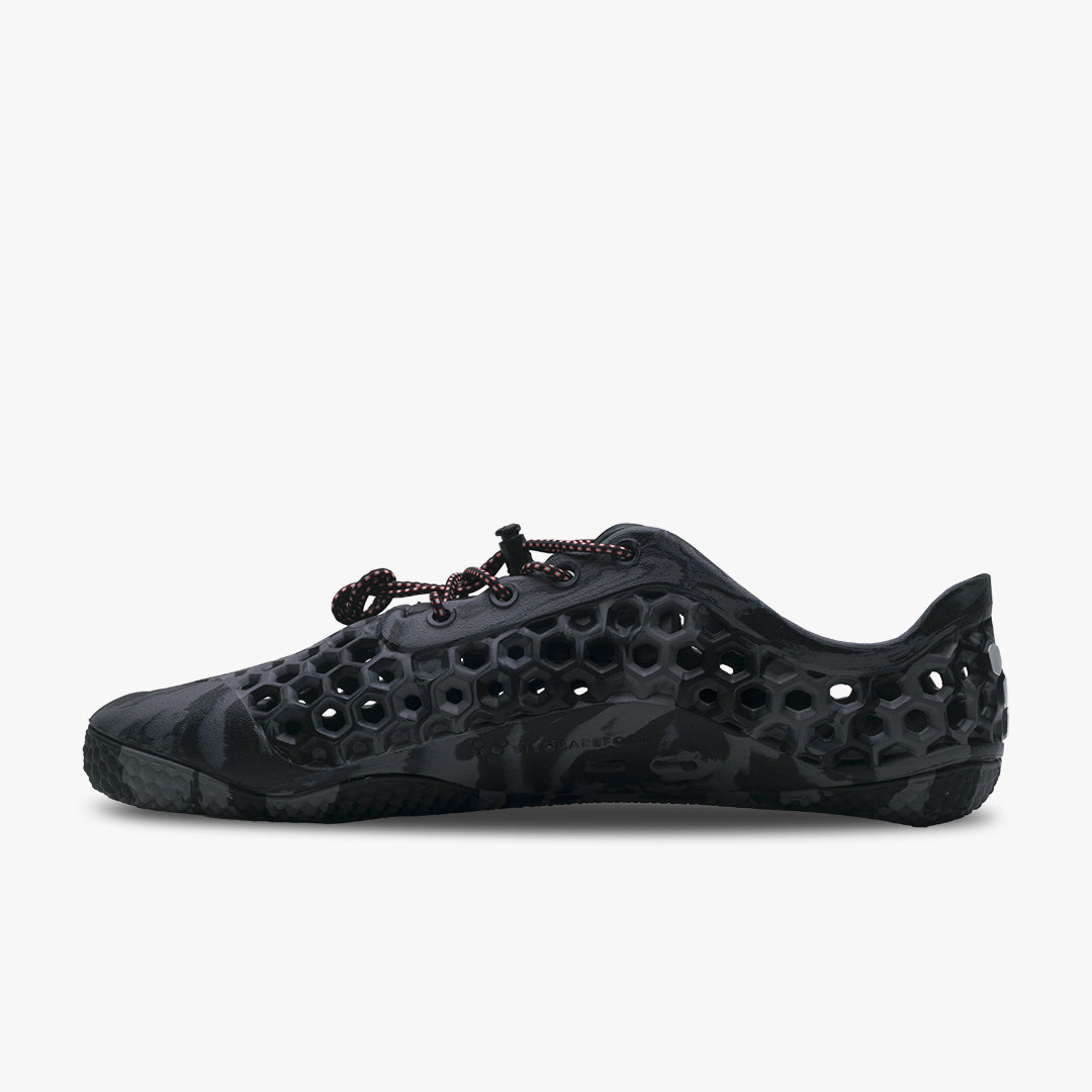 Vivobarefoot Ultra Bloom III Mens barfods vandsko/sandaler til mænd i farven obsidian / grey, inderside