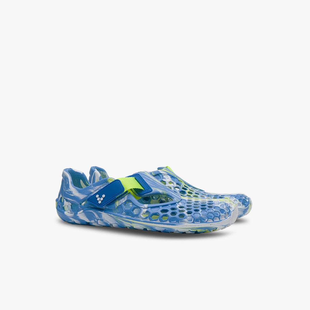 Vivobarefoot Ultra Bloom Kids barfods vandsko/sandaler til børn i farven blue aqua, par