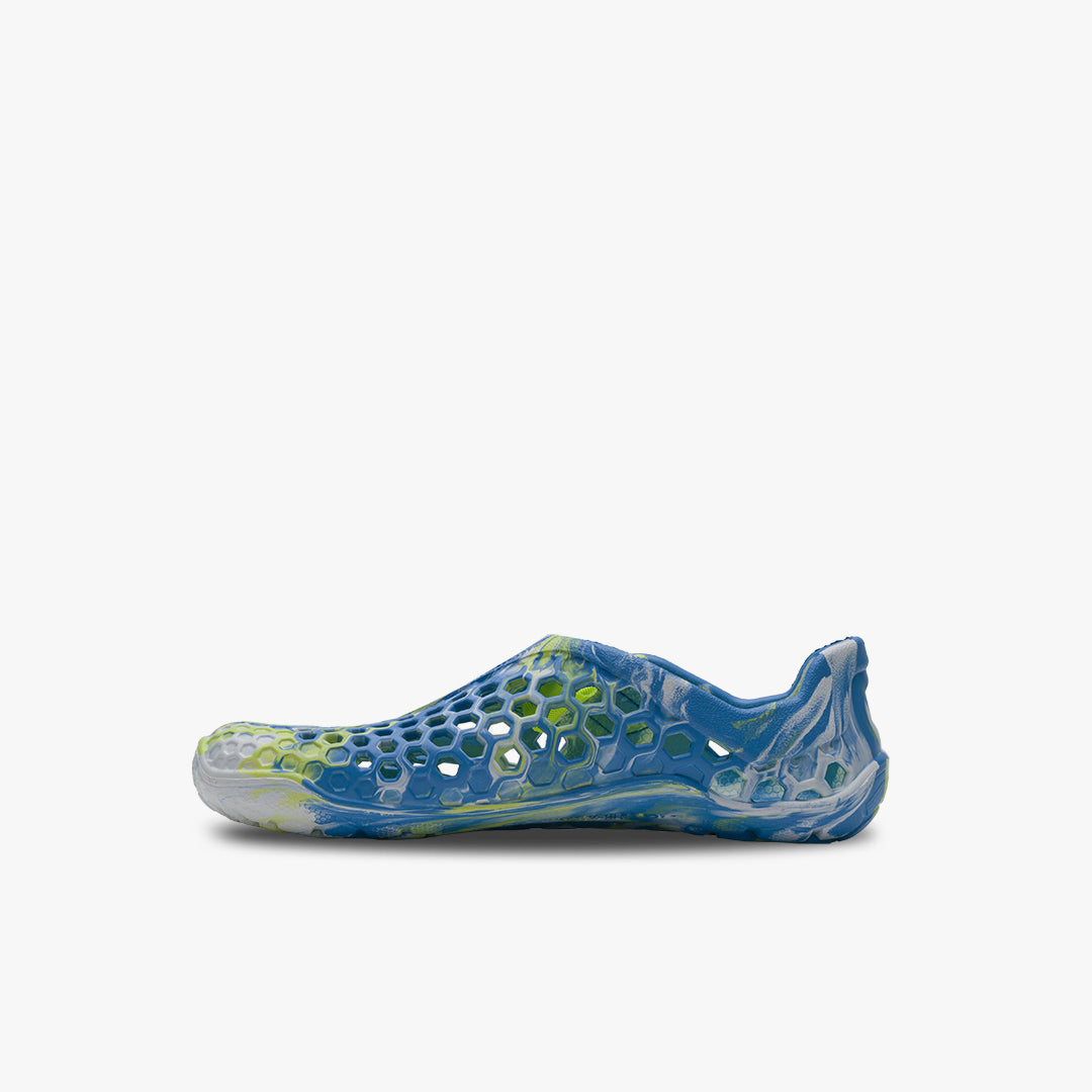 Vivobarefoot Ultra Bloom Kids barfods vandsko/sandaler til børn i farven blue aqua, inderside
