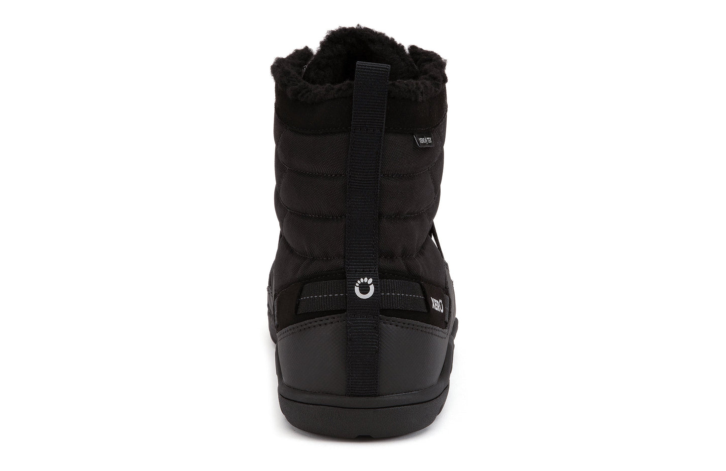 Xero Shoes Alpine Mens barfods vinterstøvler til mænd i farven black, bagfra