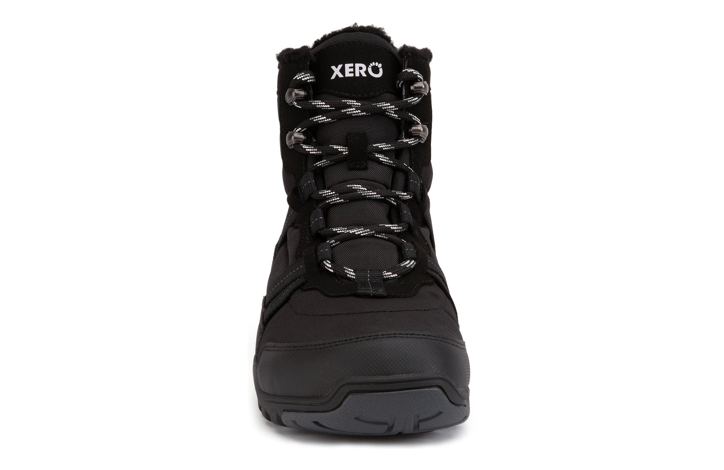 Xero Shoes Alpine Mens barfods vinterstøvler til mænd i farven black, forfra
