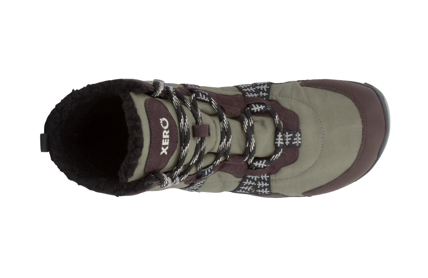 Xero Shoes Alpine Mens barfods vinterstøvler til mænd i farven sage, top