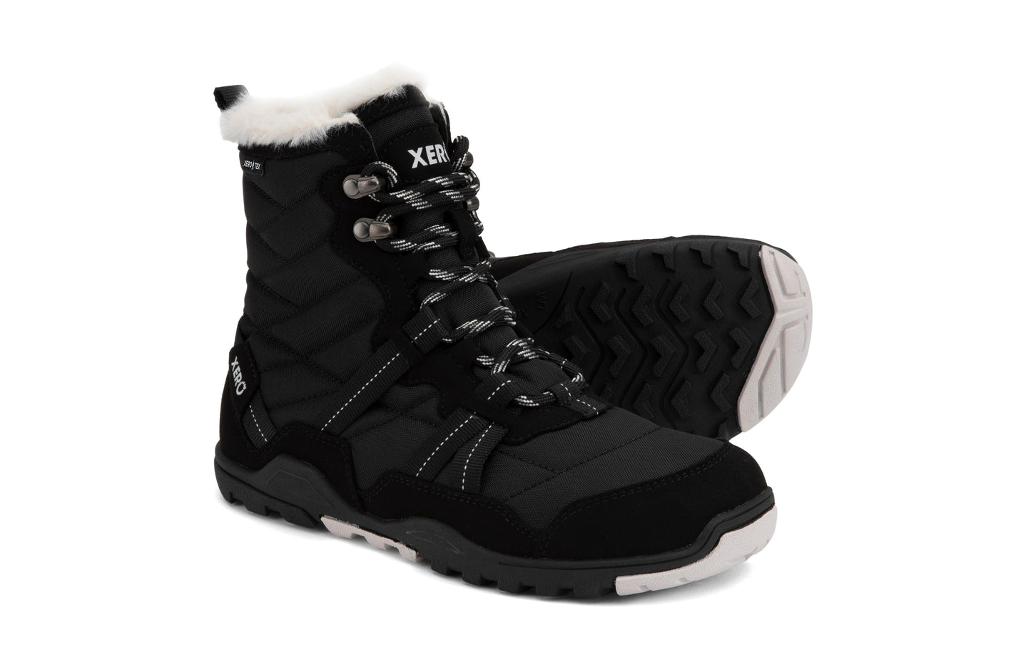 Xero Shoes Alpine Womens barfods vinterstøvler til kvinder i farven black, par