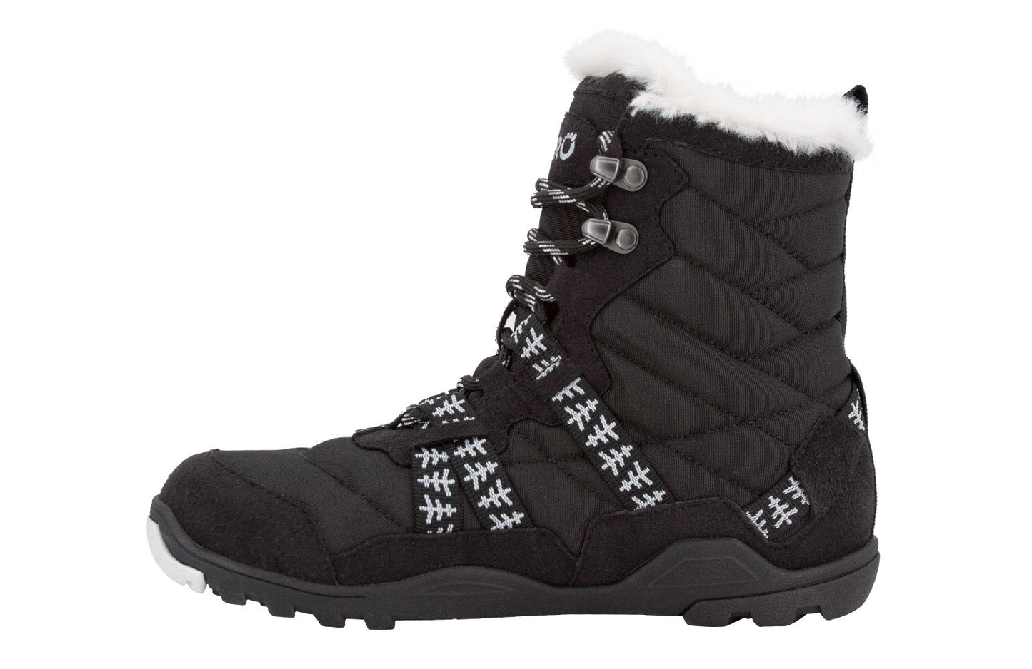 Xero Shoes Alpine Womens barfods vinterstøvler til kvinder i farven black (with symbols), inderside