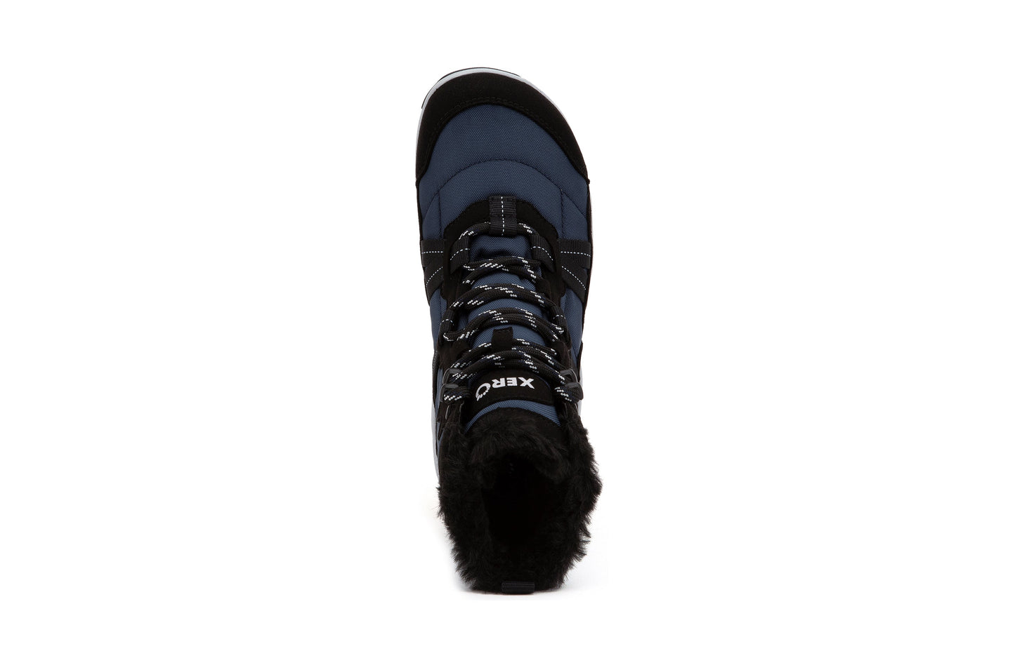 Xero Shoes Alpine Womens barfods vinterstøvler til kvinder i farven navy / black, top