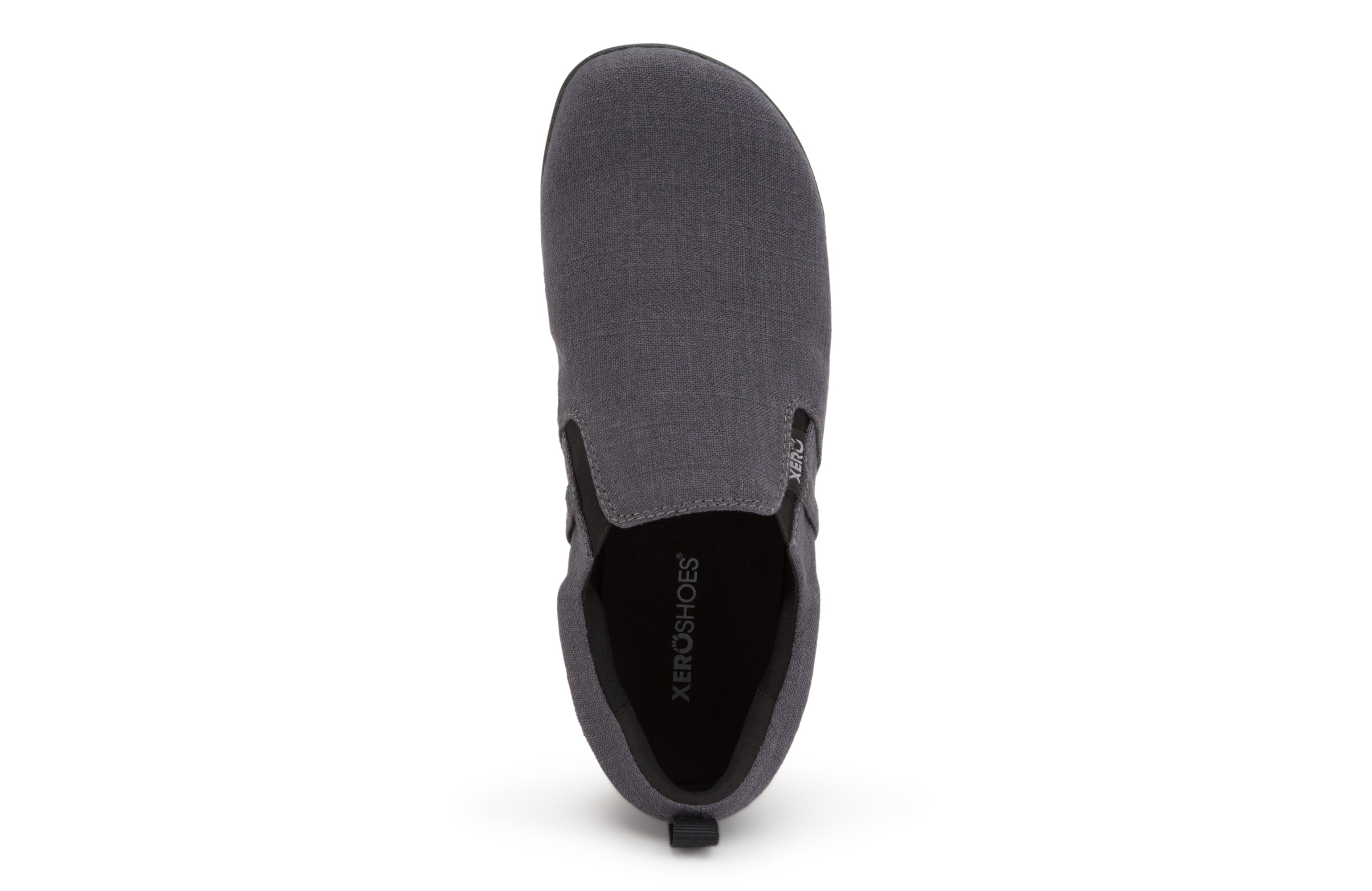 Xero Shoes Aptos Mens barfods slip-on til mænd i farven asphalt, top
