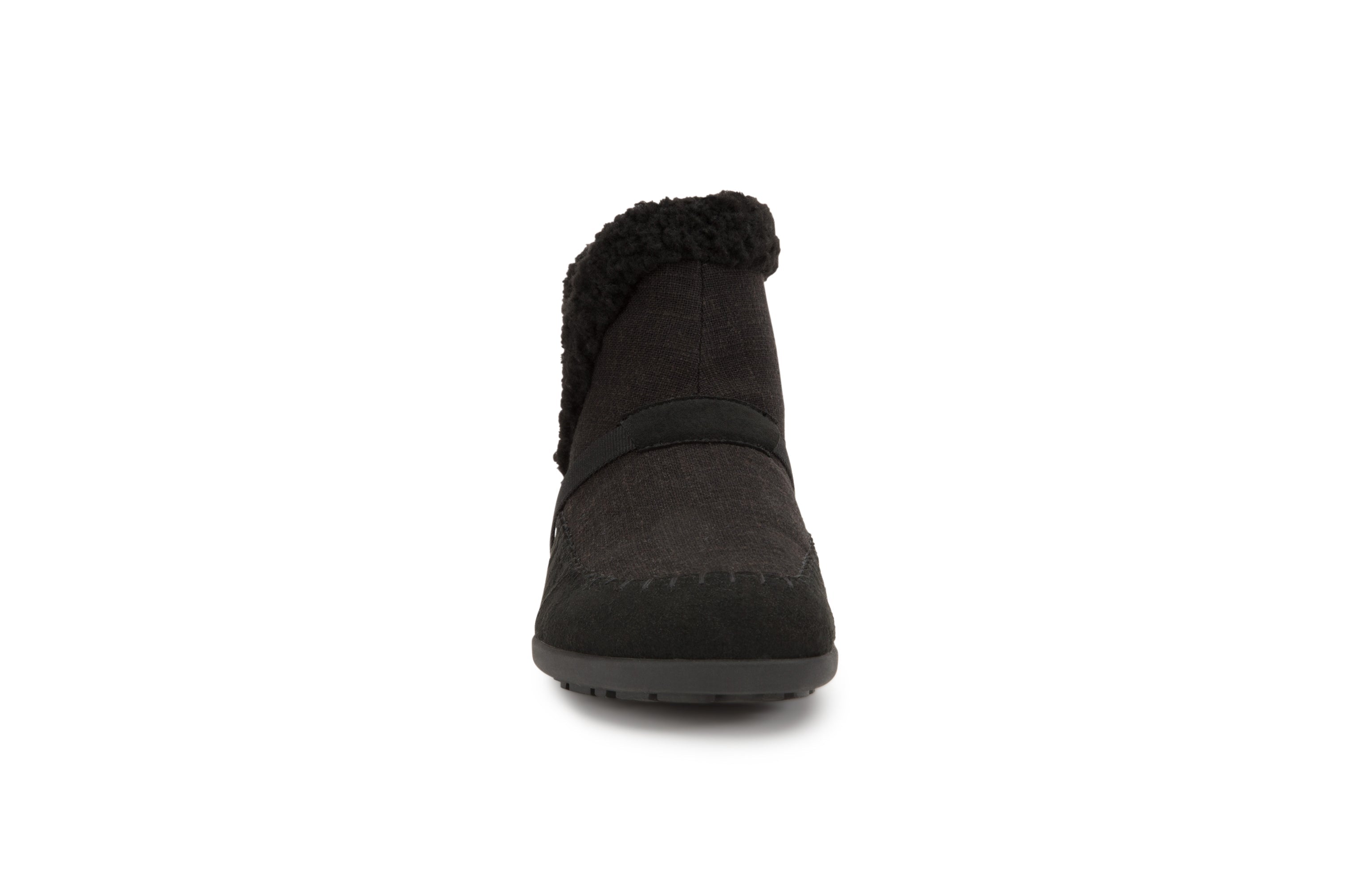 Xero Shoes Ashland barfods kanvas støvler til kvinder i farven black, forfra