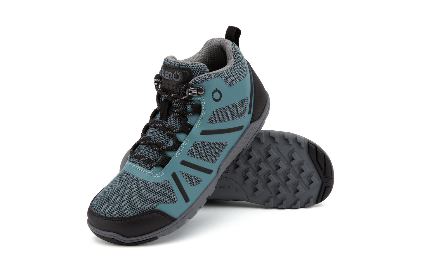 Xero Shoes Daylite Hiker Fusion Womens barfods vandrestøvler til kvinder i farven arctic blue / asphalt, par