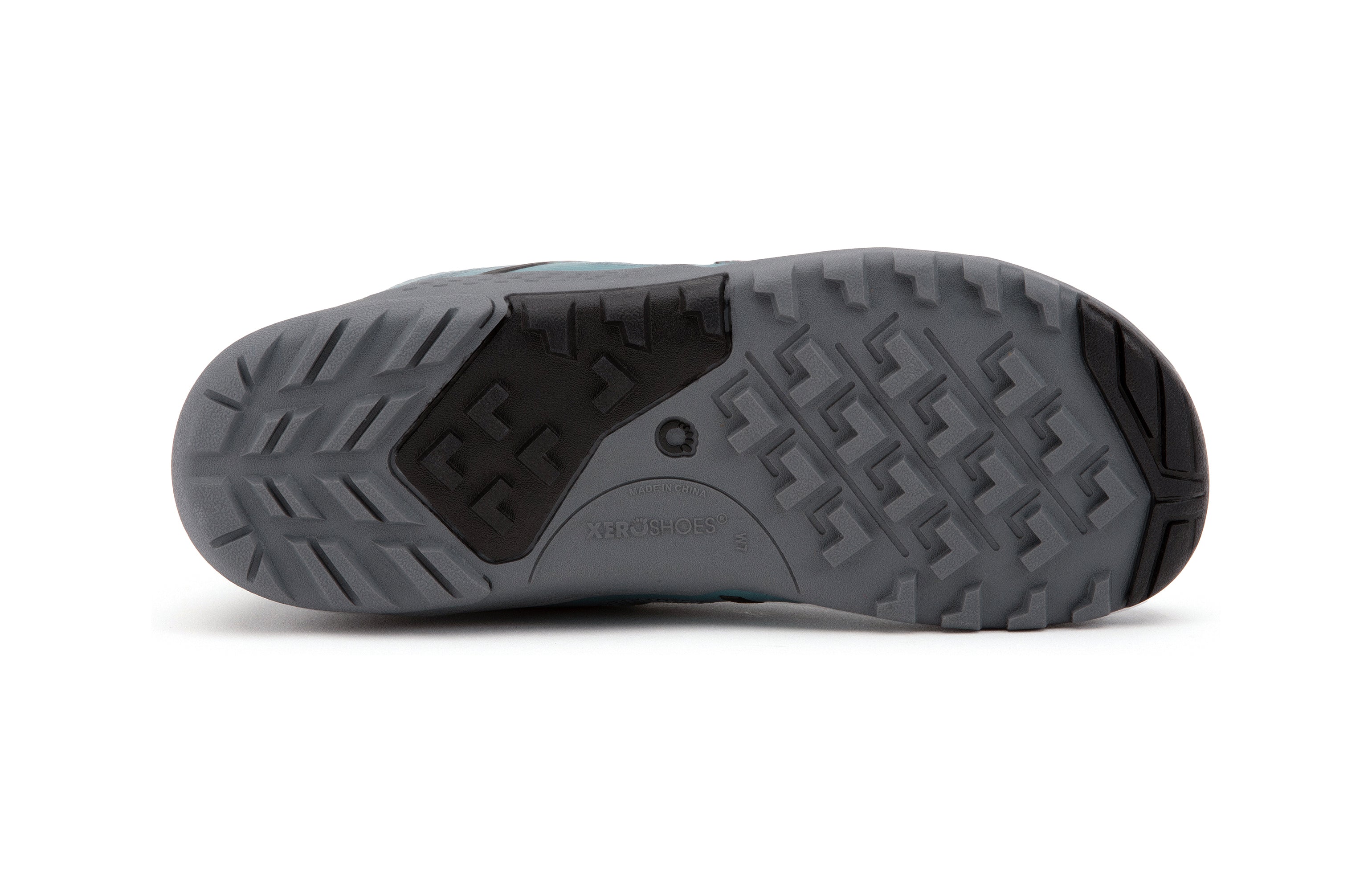 Xero Shoes Daylite Hiker Fusion Womens barfods vandrestøvler til kvinder i farven arctic blue / asphalt, saal