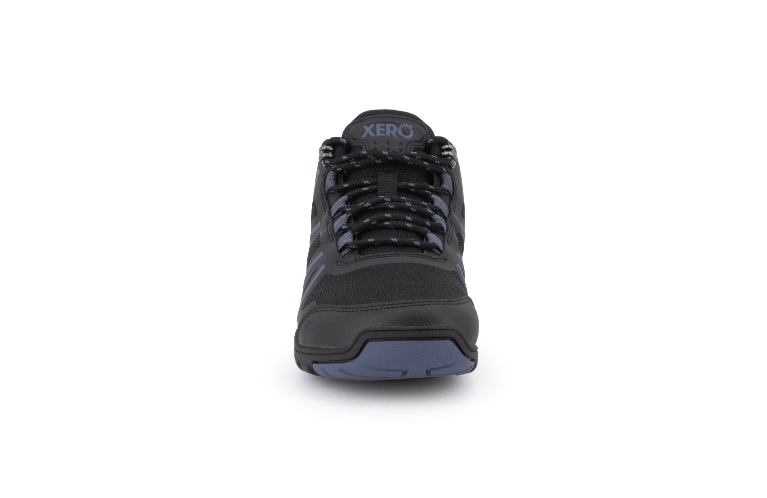 Xero Shoes Daylite Hiker Fusion Womens barfods vandrestøvler til kvinder i farven black, forfra
