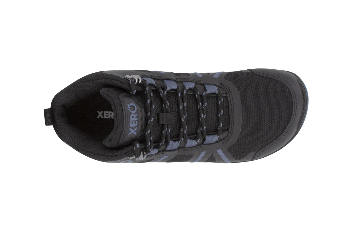 Xero Shoes Daylite Hiker Fusion Womens barfods vandrestøvler til kvinder i farven black, top