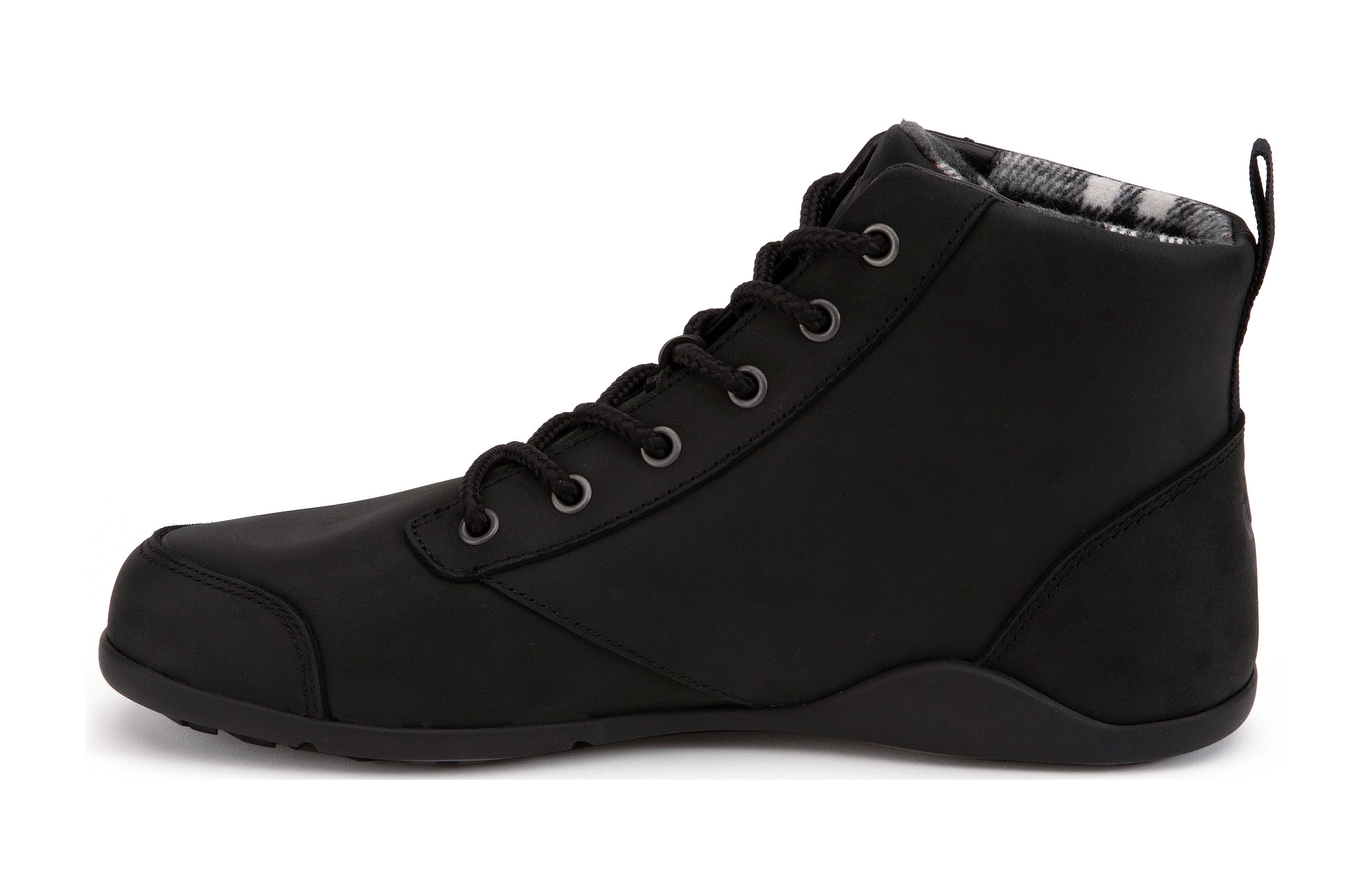 Xero Shoes Denver Leather barfods vinterstøvler til mænd i farven black, inderside
