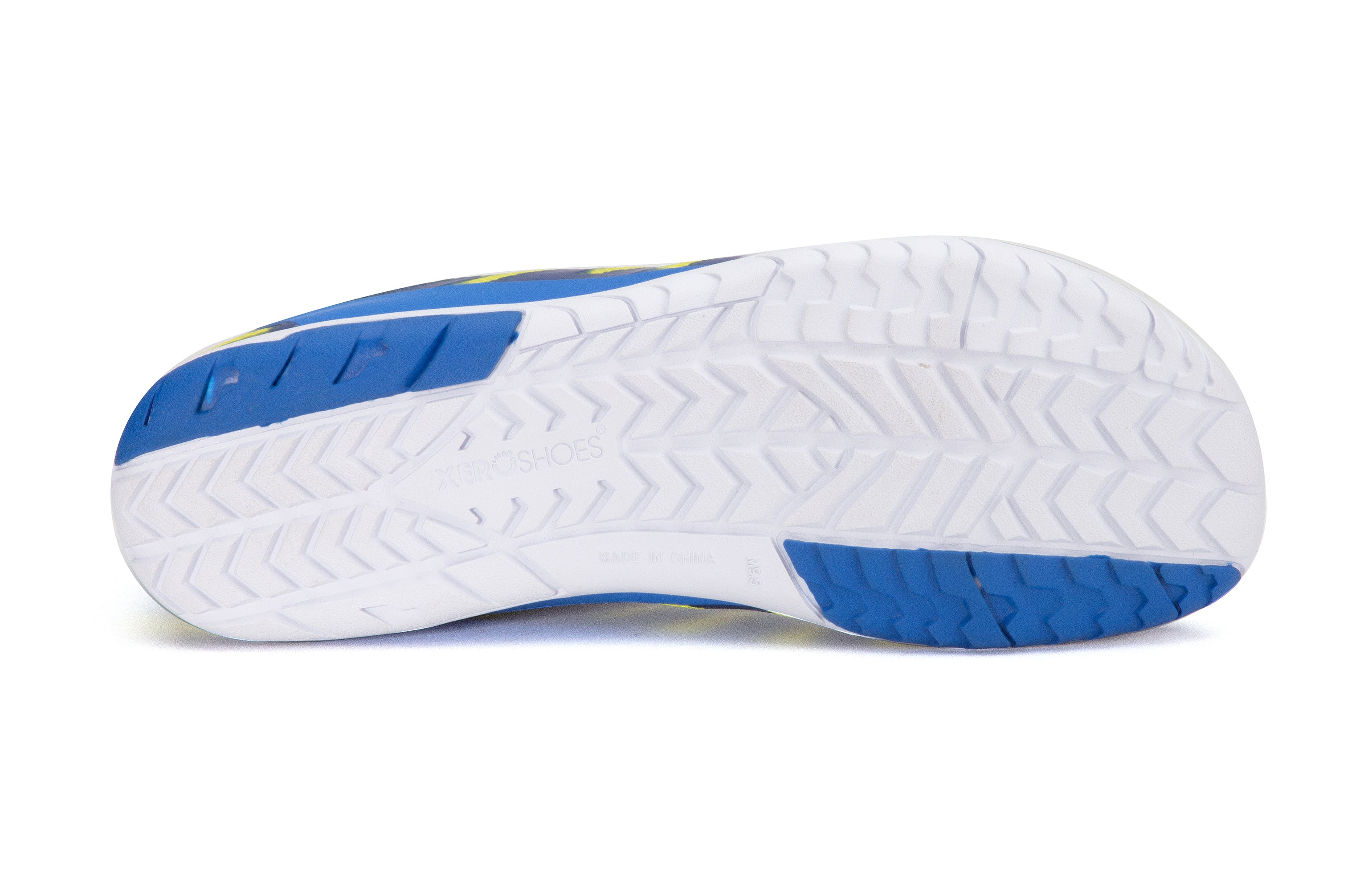 Xero Shoes Forza Runner Mens barfods løbesko til mænd i farven victory blue / sulphur, saal