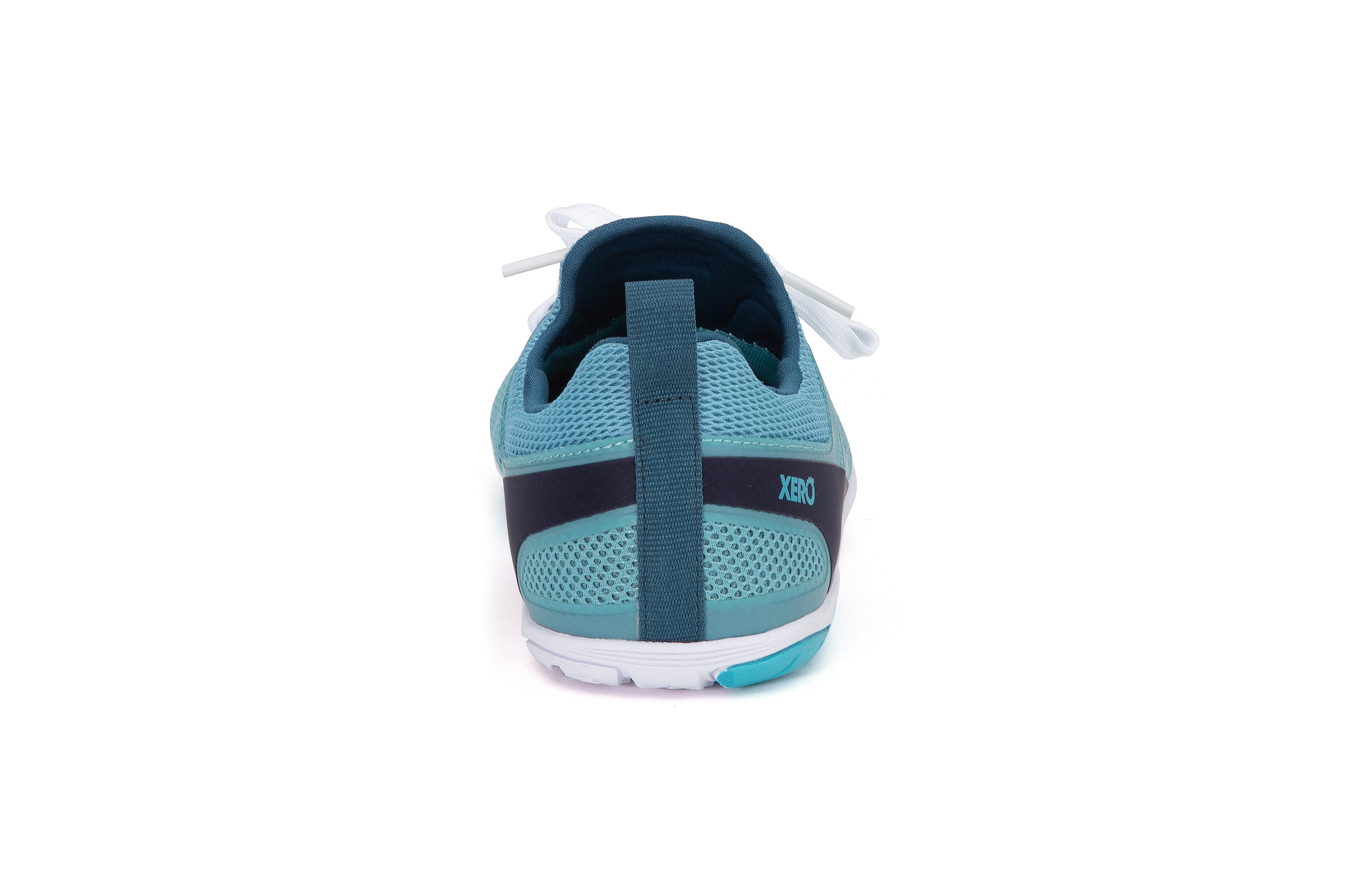 Xero Shoes Forza Runner Womens barfods løbesko til kvinder i farven blue/peacoat, bagfra