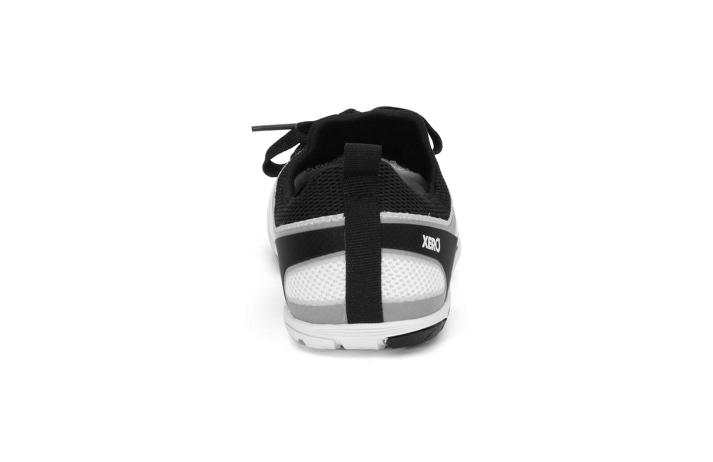 Xero Shoes Forza Runner Womens barfods løbesko til kvinder i farven white/black, bagfra