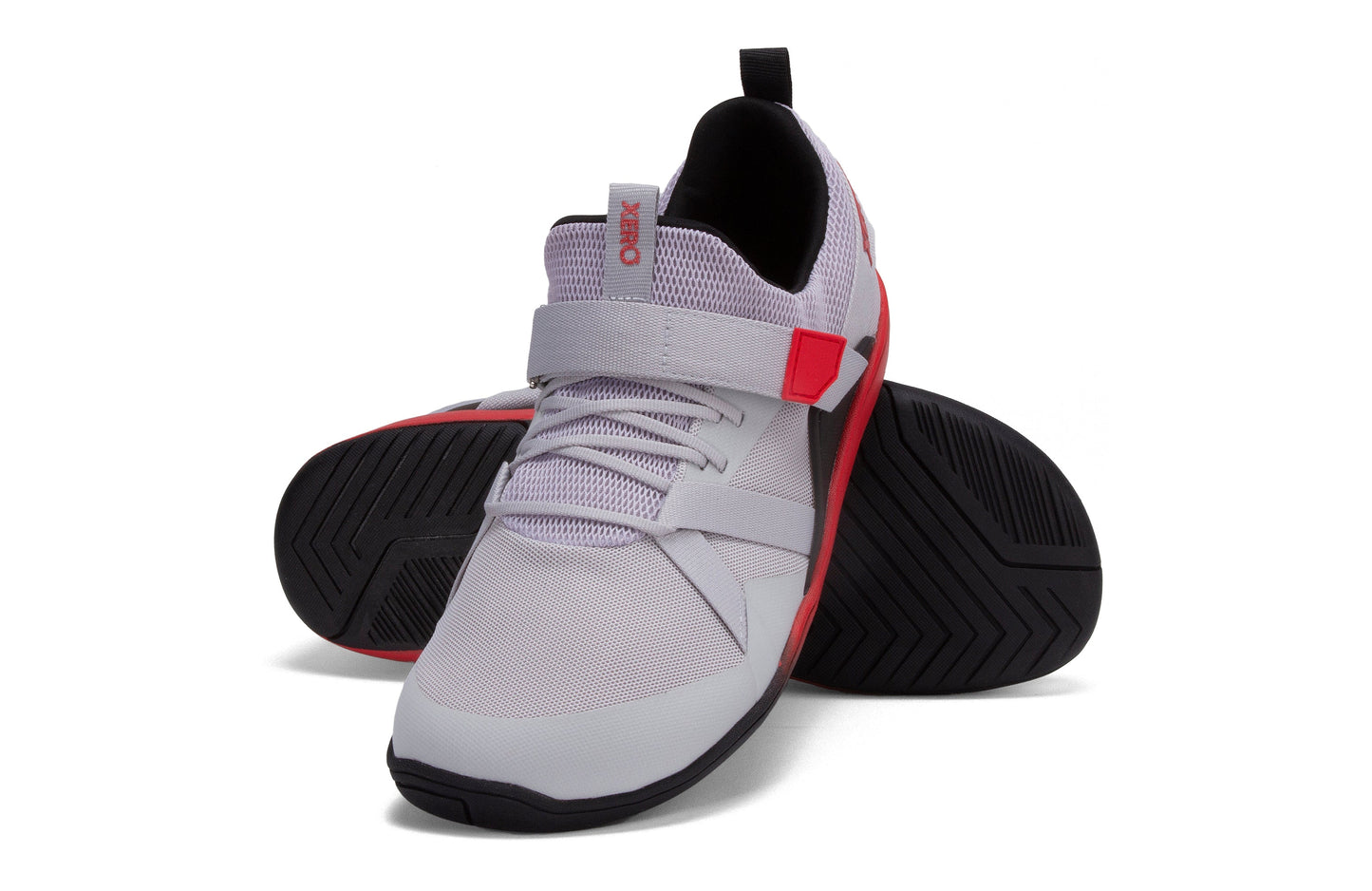 Xero Shoes Forza Trainer Mens barfods træningssko til mænd i farven micro gray / red, par