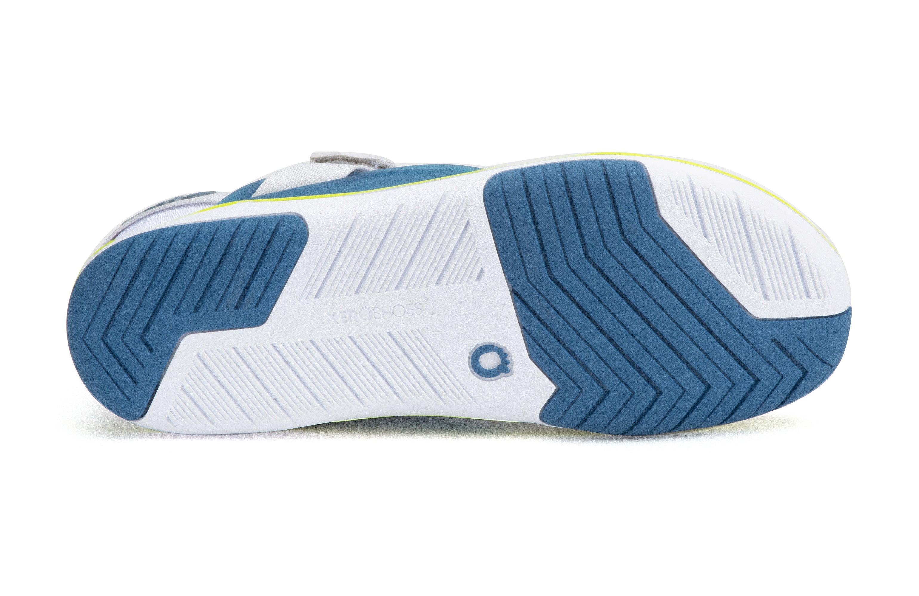 Xero Shoes Forza Trainer Mens barfods træningssko til mænd i farven white / blue sapphire, saal