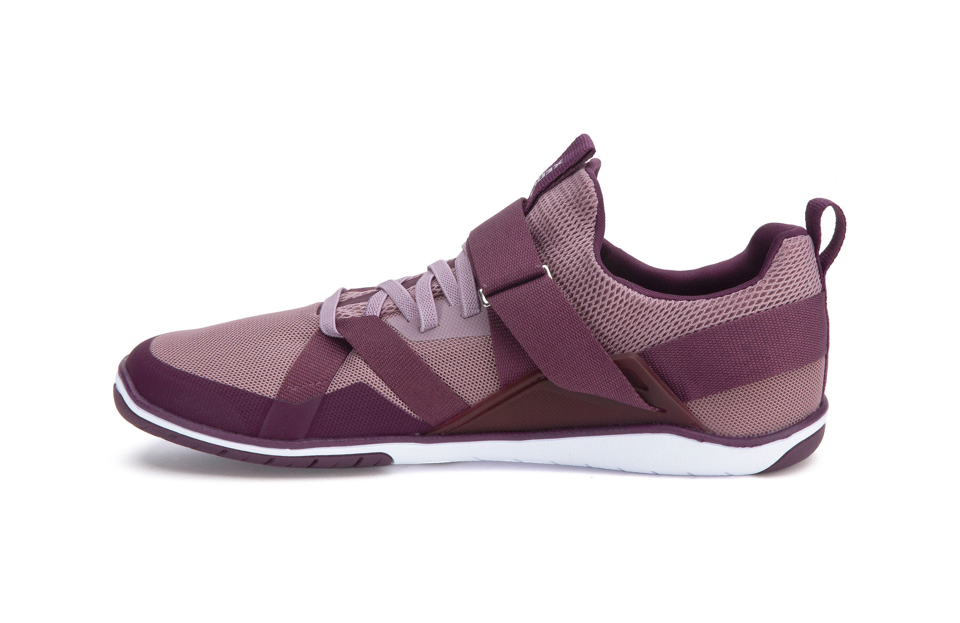 Xero Shoes Forza Trainer Womens barfods træningssko til kvinder i farven elderberry / fig, inderside