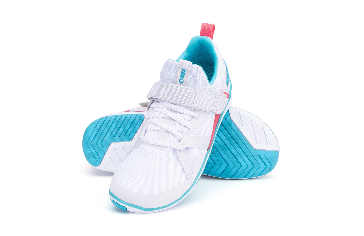 Xero Shoes Forza Trainer Womens barfods træningssko til kvinder i farven white / scuba blue, par