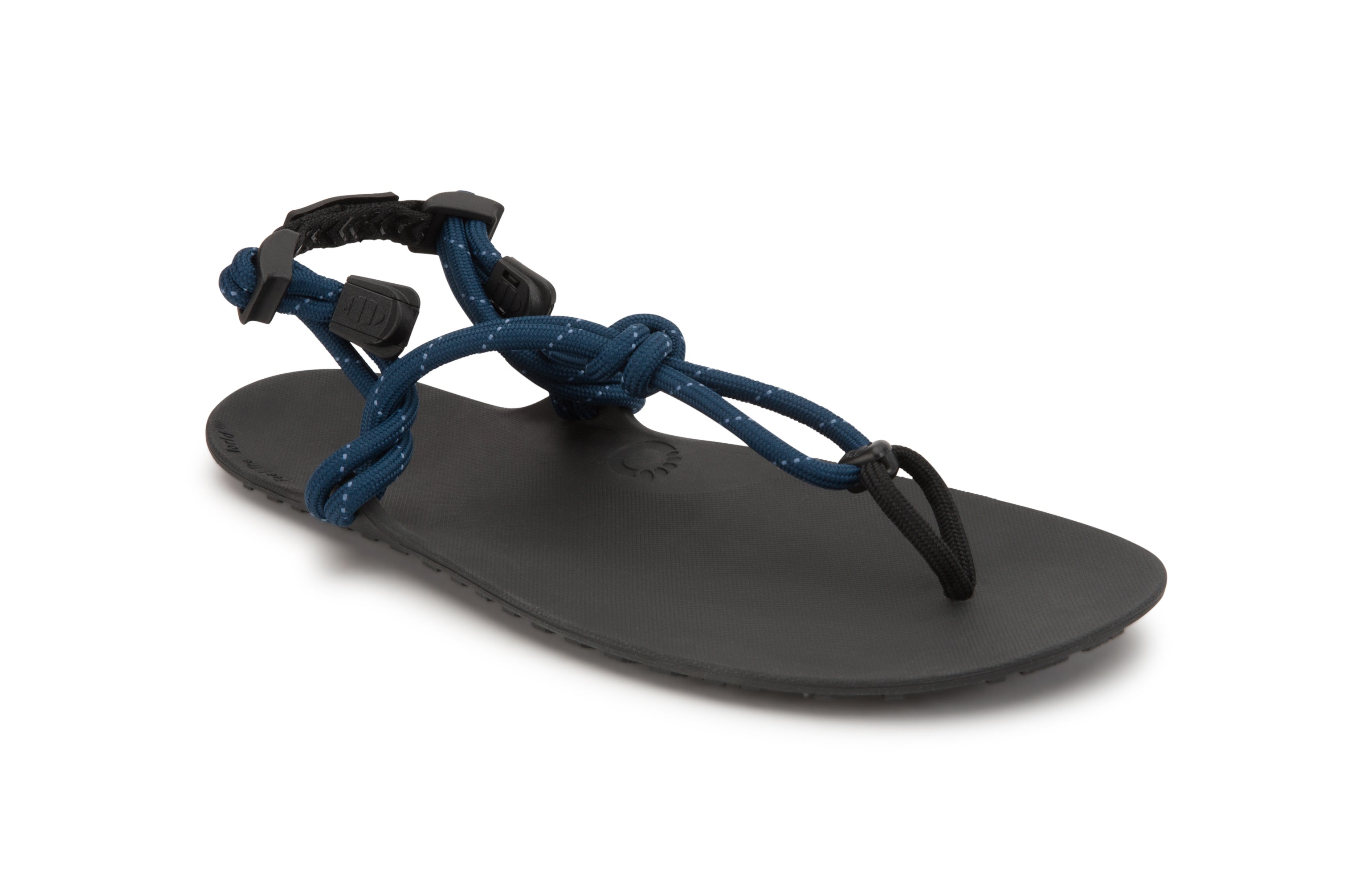 Xero Shoes Genesis Womens barfods sandaler til kvinder i farven moonlit blue, vinklet