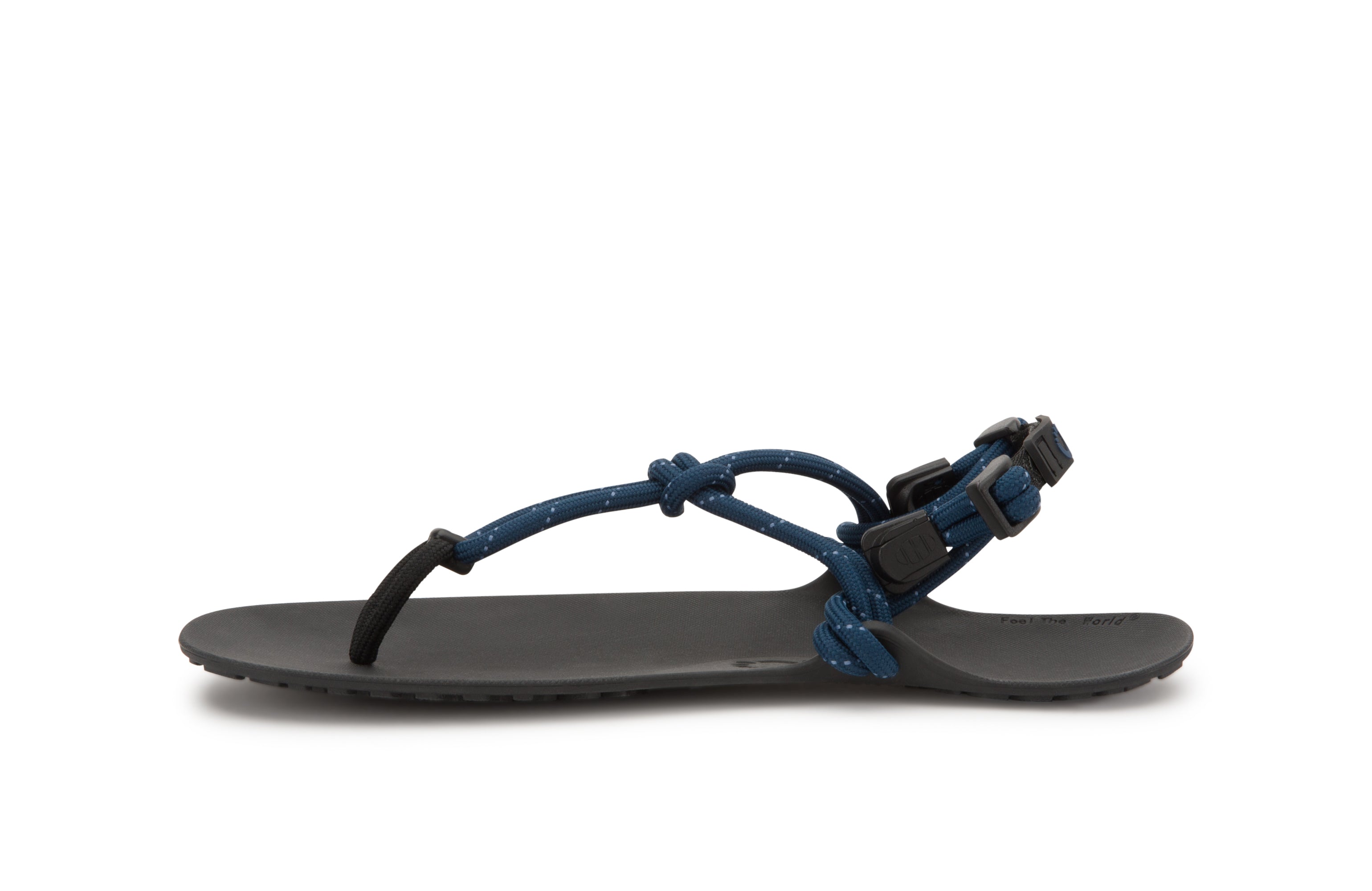 Xero Shoes Genesis Womens barfods sandaler til kvinder i farven moonlit blue, inderside