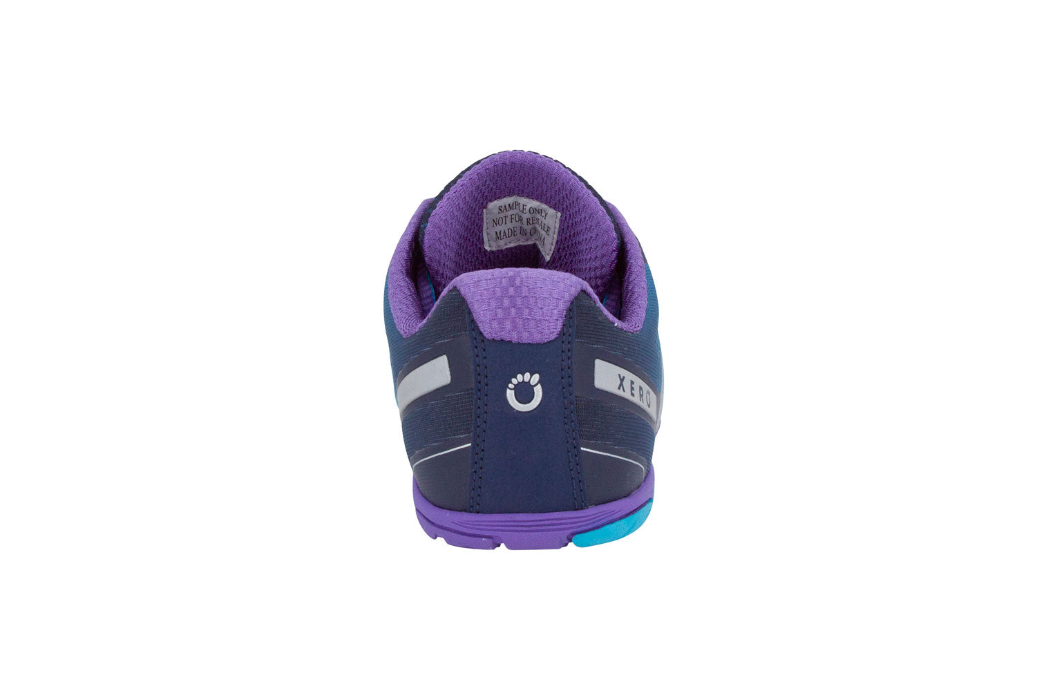 Xero Shoes HFS Womens barfods træningssko/løbesko til kvinder i farven atoll blue, bagfra